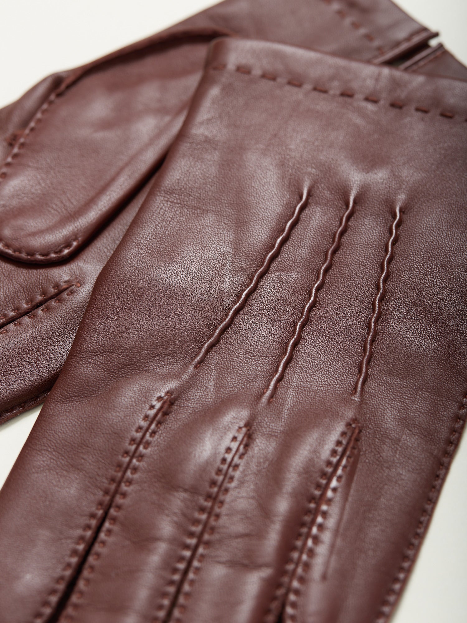 Cashmere Lined Leather Gloves Tan