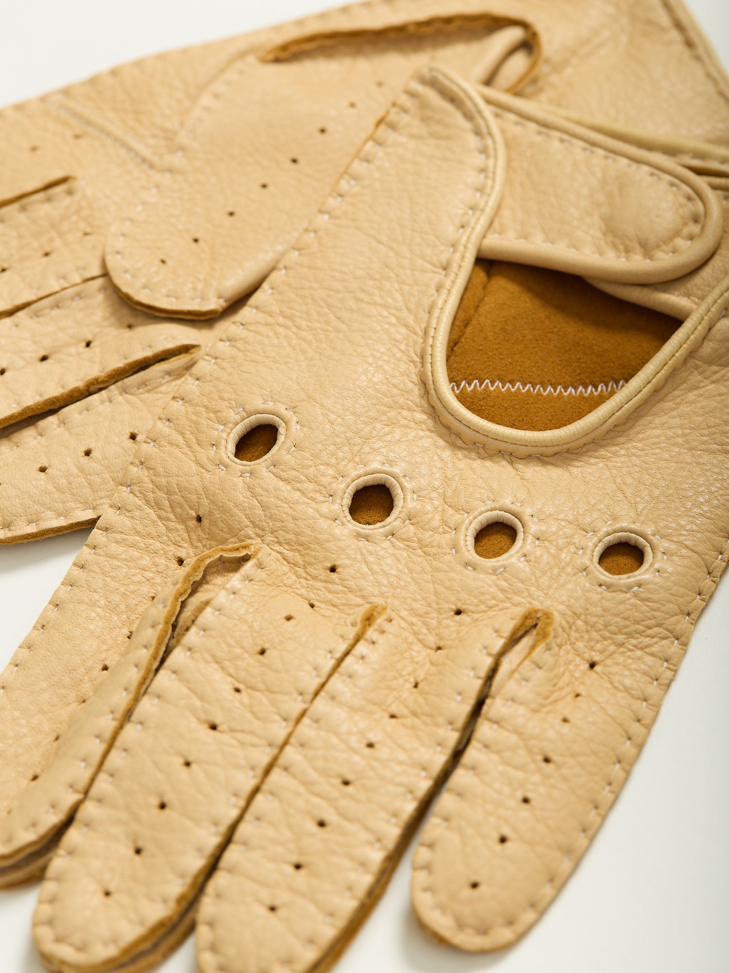 Deerskin Driving Gloves Chamois