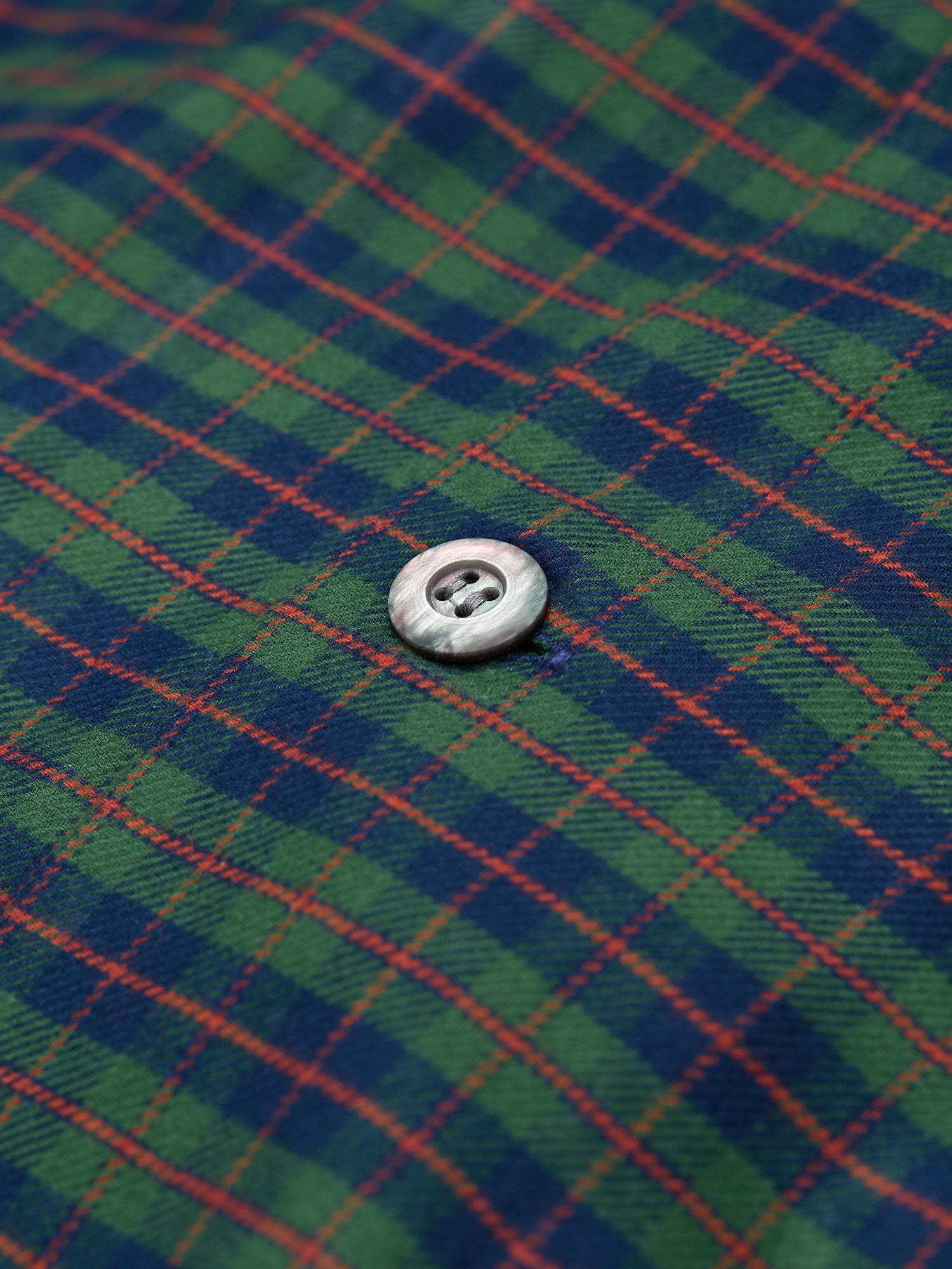 Brushed Cotton Pyjamas Green Plaid