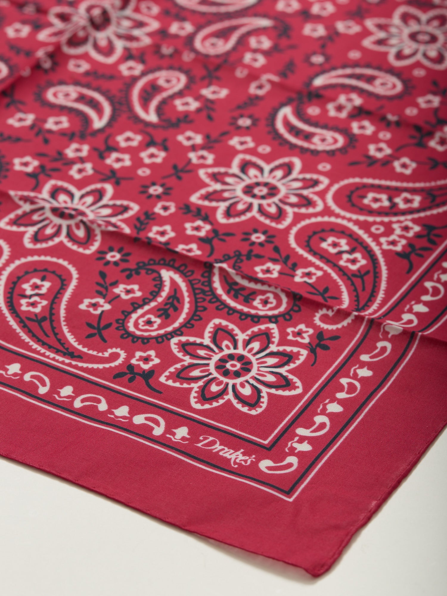 Classic Paisley Bandana Red