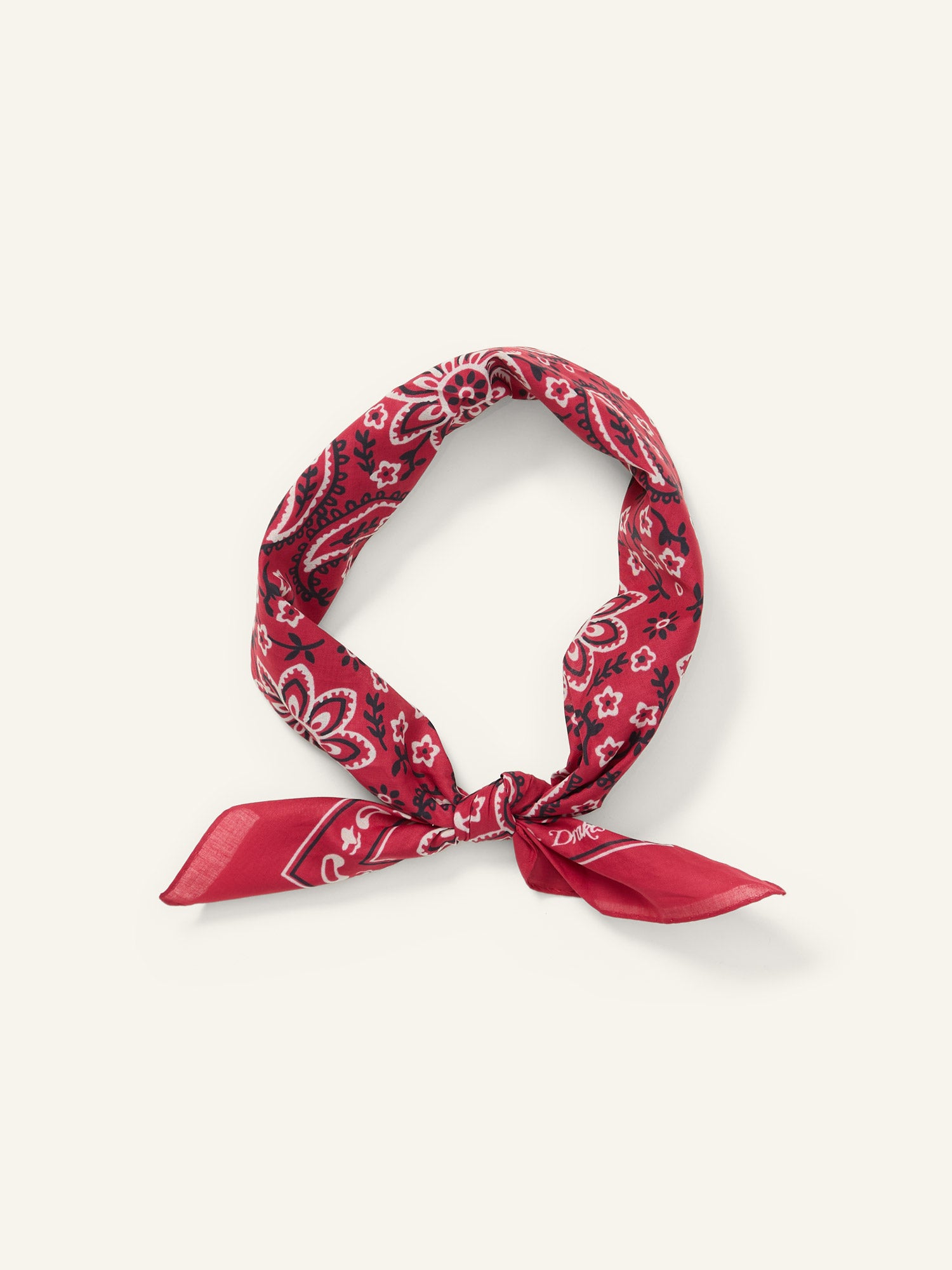 Classic Paisley Bandana Red