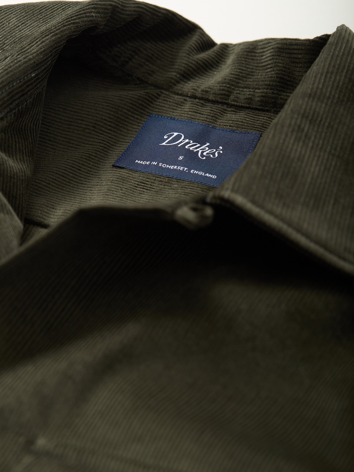 LS Camp Collar Needlecord Shirt Olive