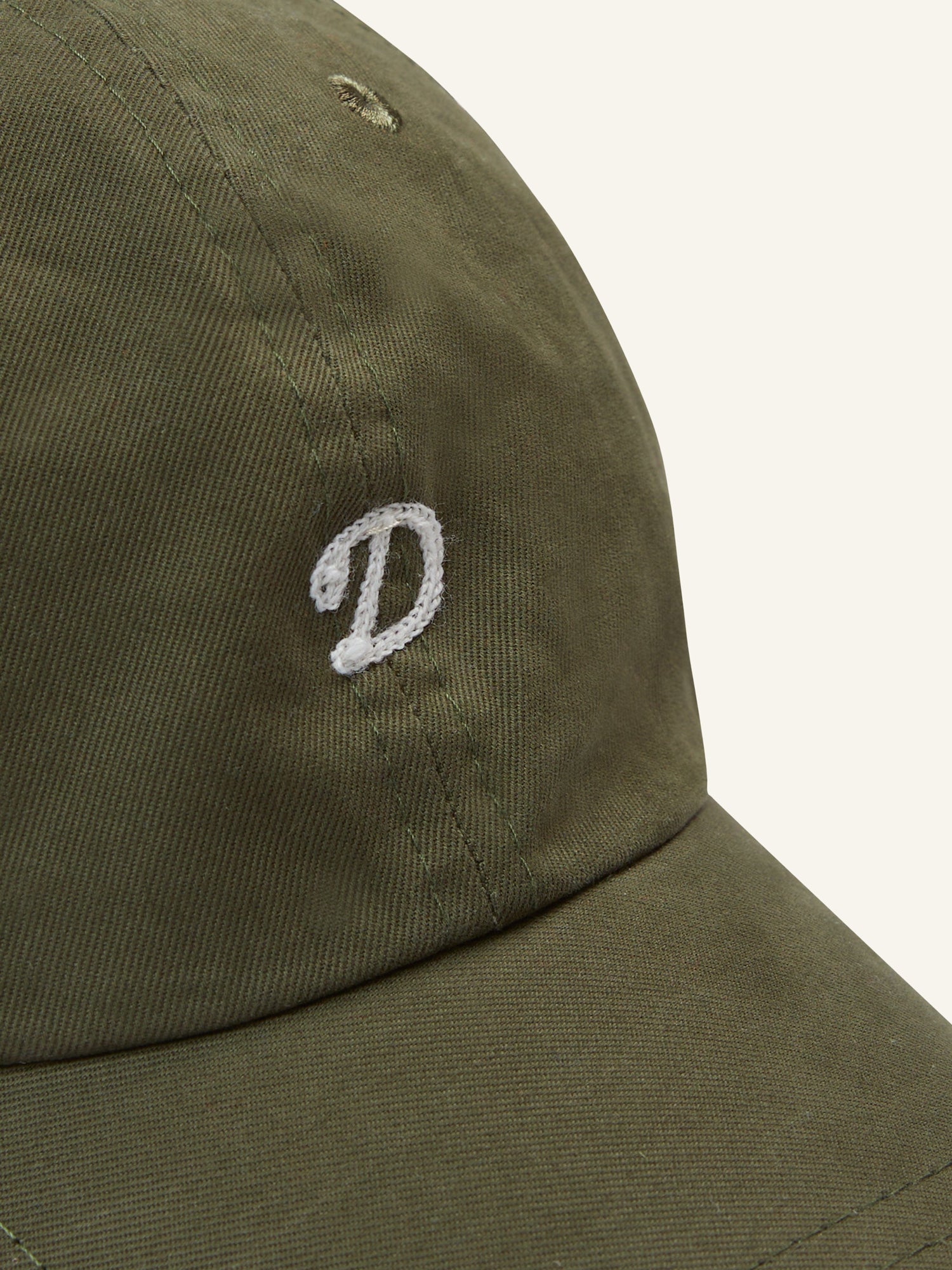 D Twill Baseball Cap Green