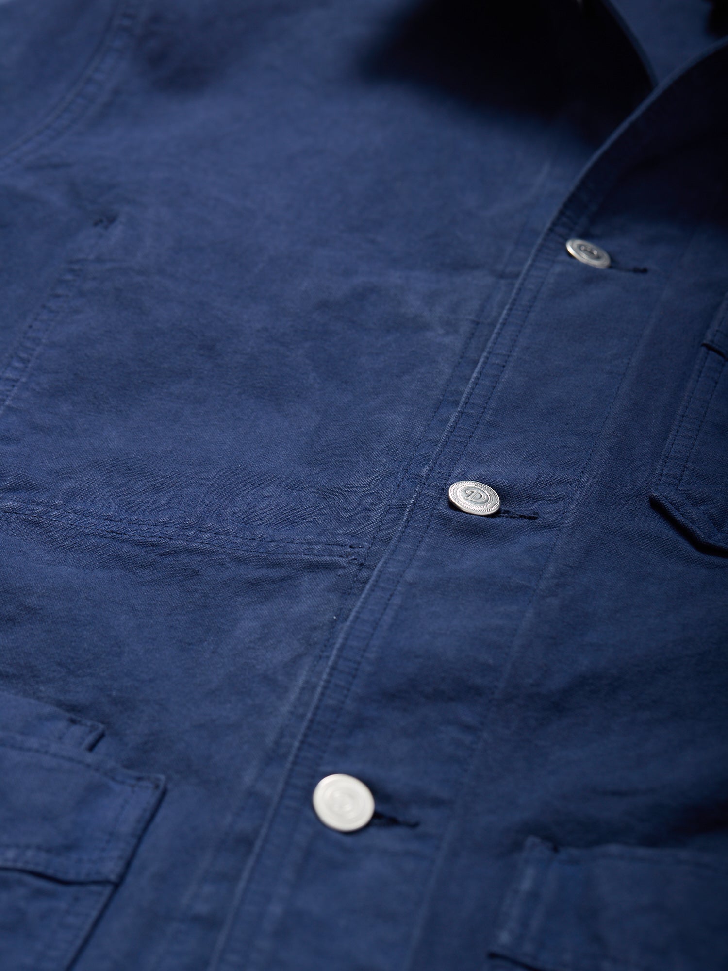 Duck Cotton Canvas Chore Jacket Navy