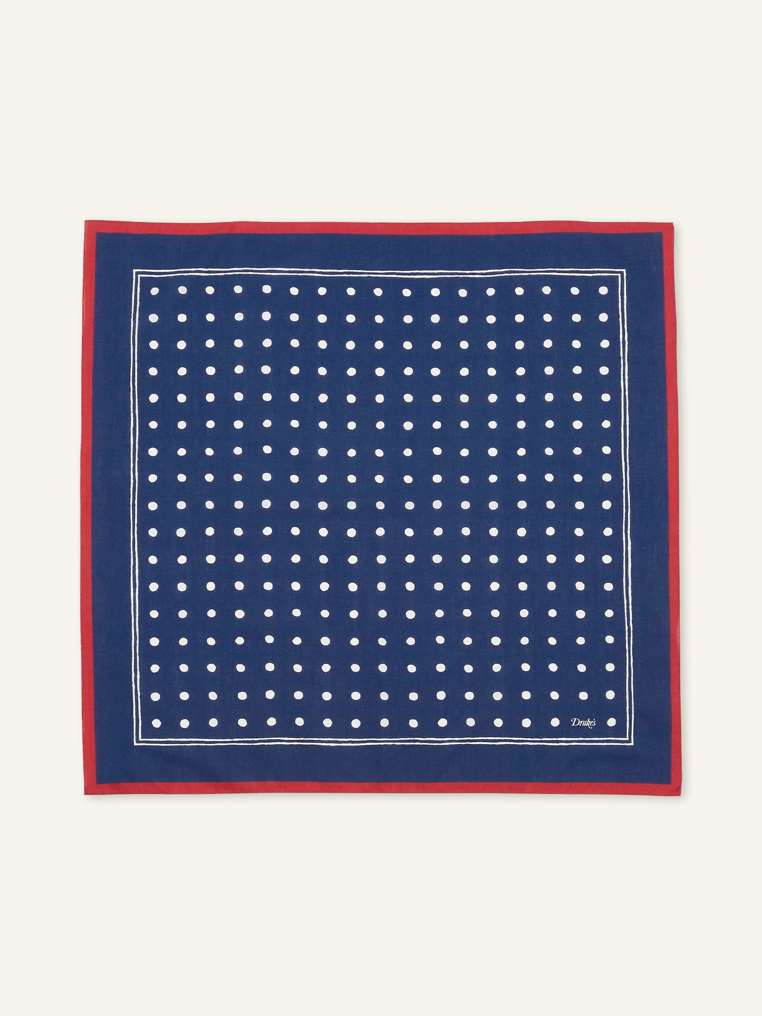 Polka Dot Bandana Navy