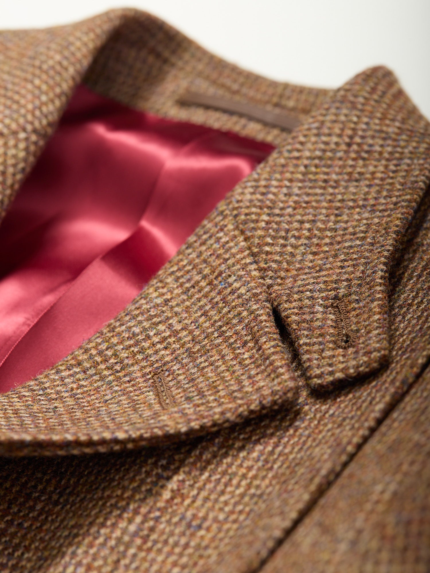 Full Norfolk Tweed Jacket Tan Barleycorn