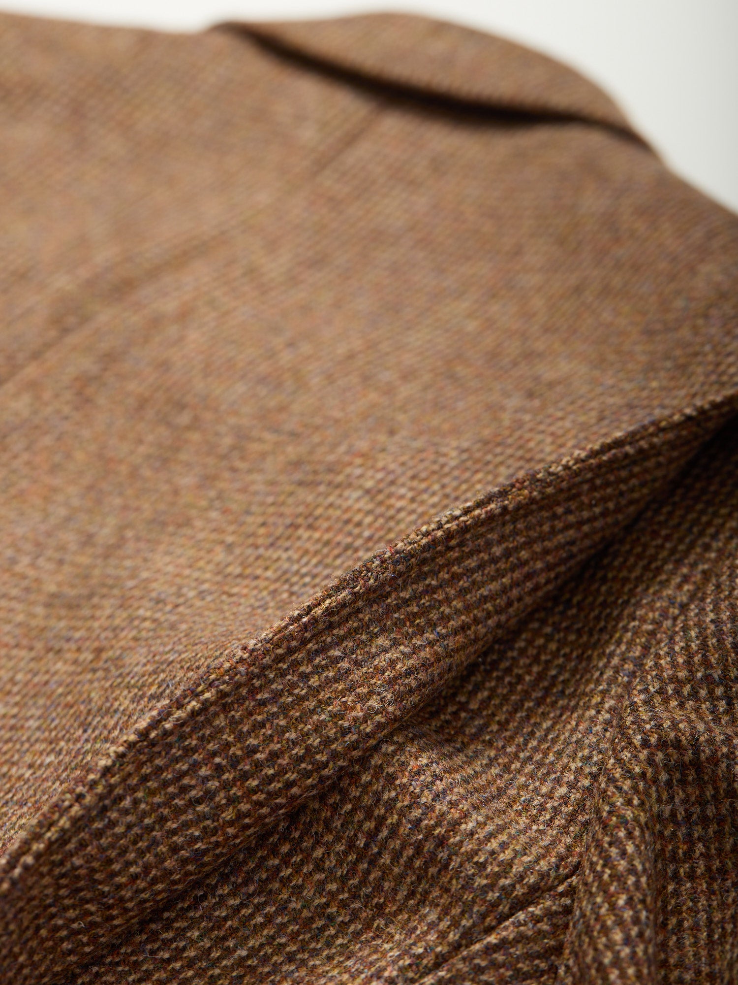Full Norfolk Tweed Jacket Tan Barleycorn