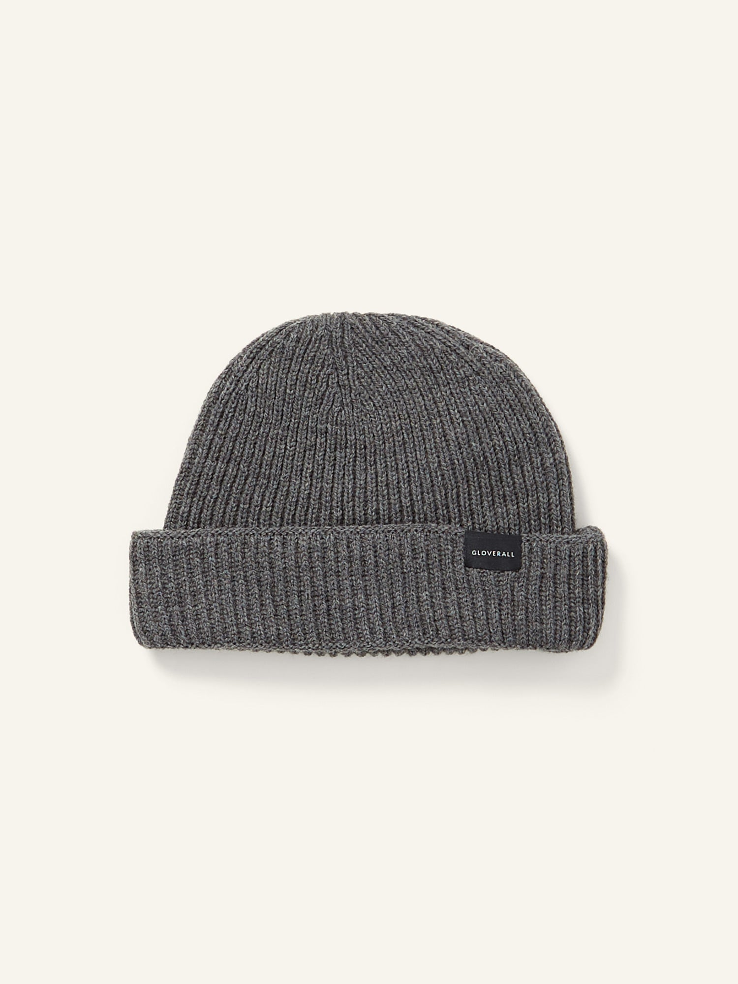 Ribbed Merino Beanie Grey