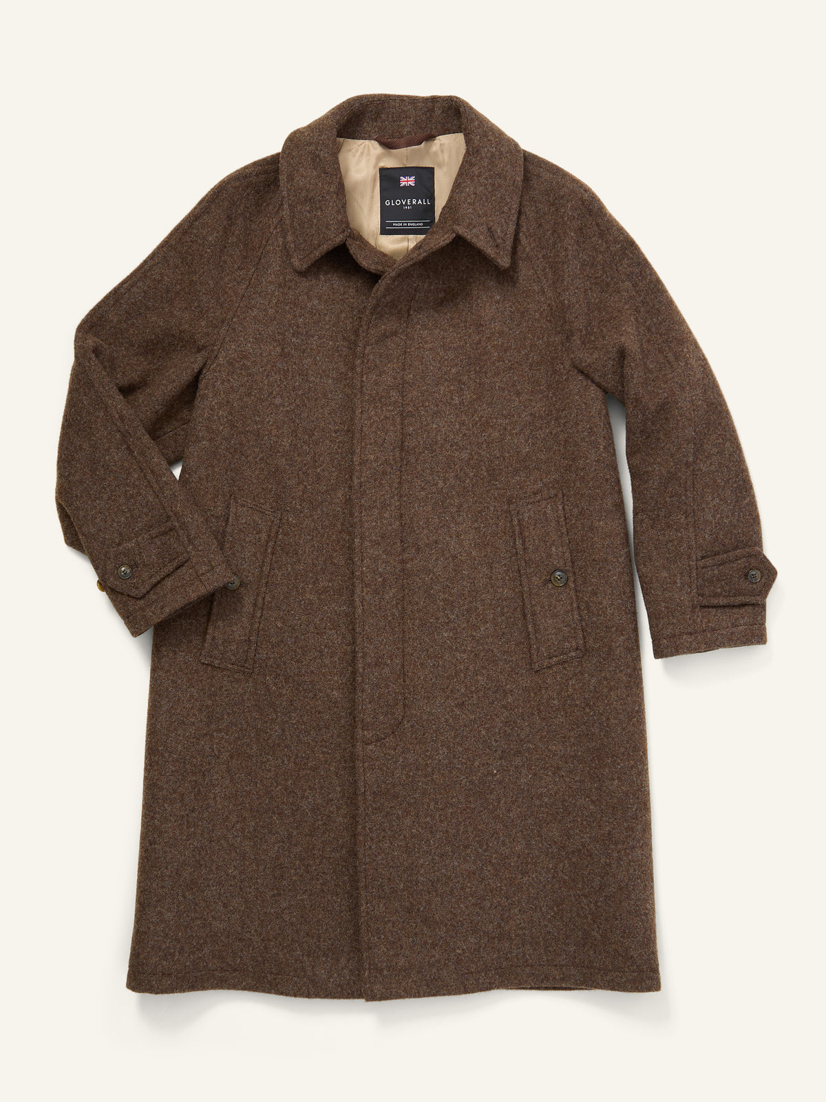 Hynes Wool Raglan Coat Mocha