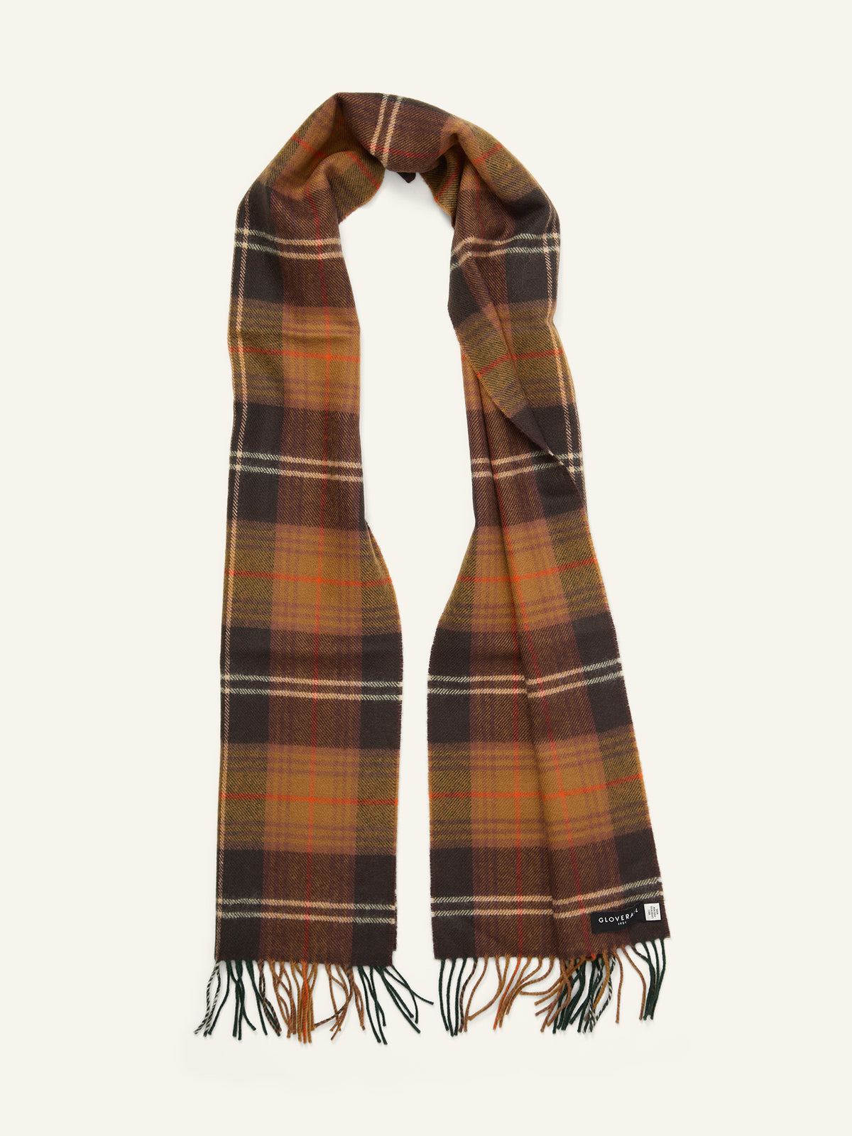 Lambswool Scarf Chisholm Hunting Brown