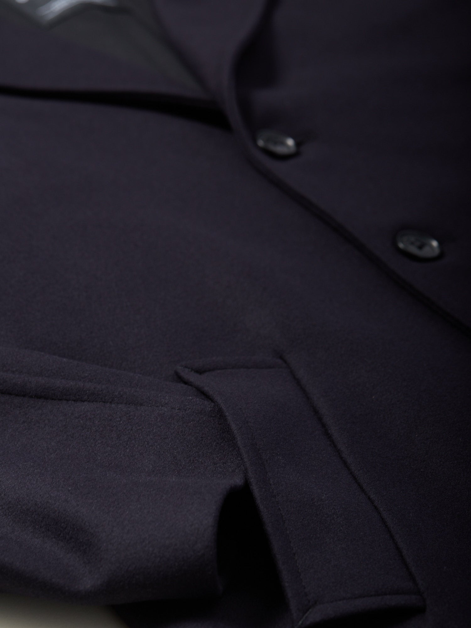 Raglan Chesterfield Coat Navy