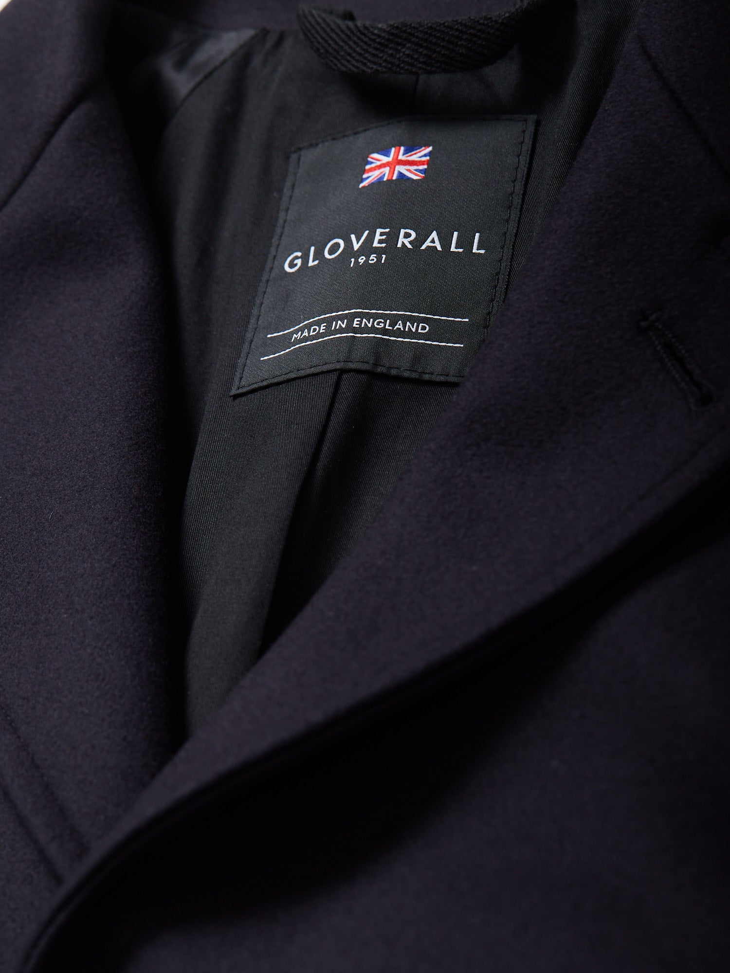 Raglan Chesterfield Coat Navy