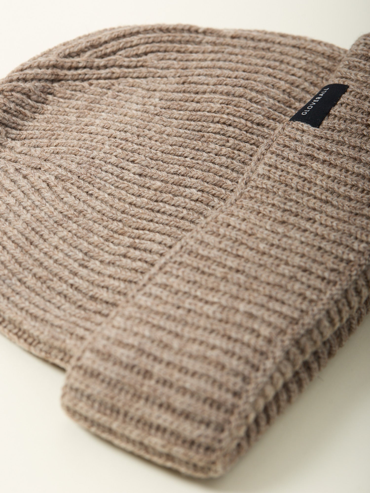 Ribbed Merino Beanie Mushroom