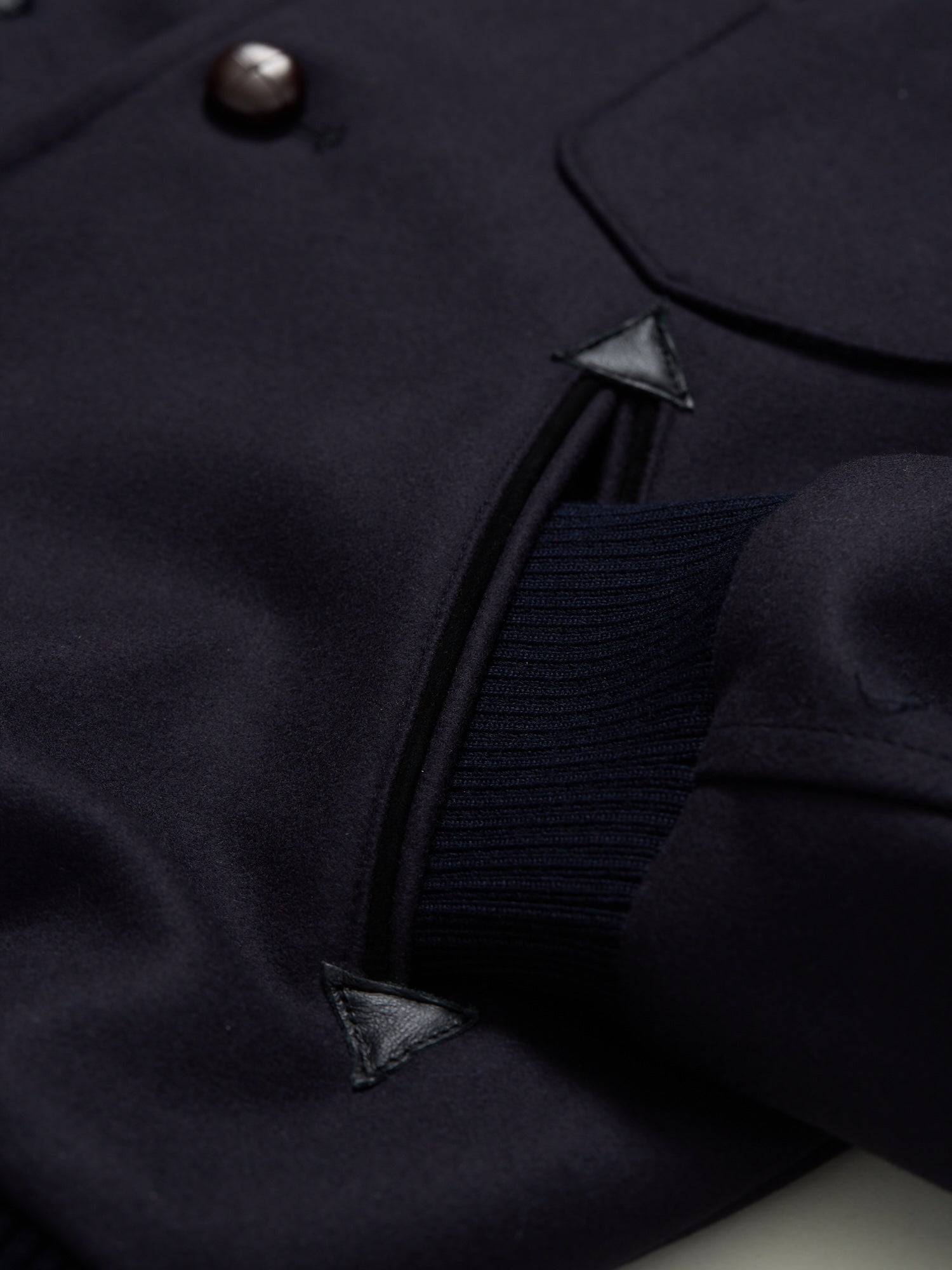 Tweed Collab Varsity Jacket Navy