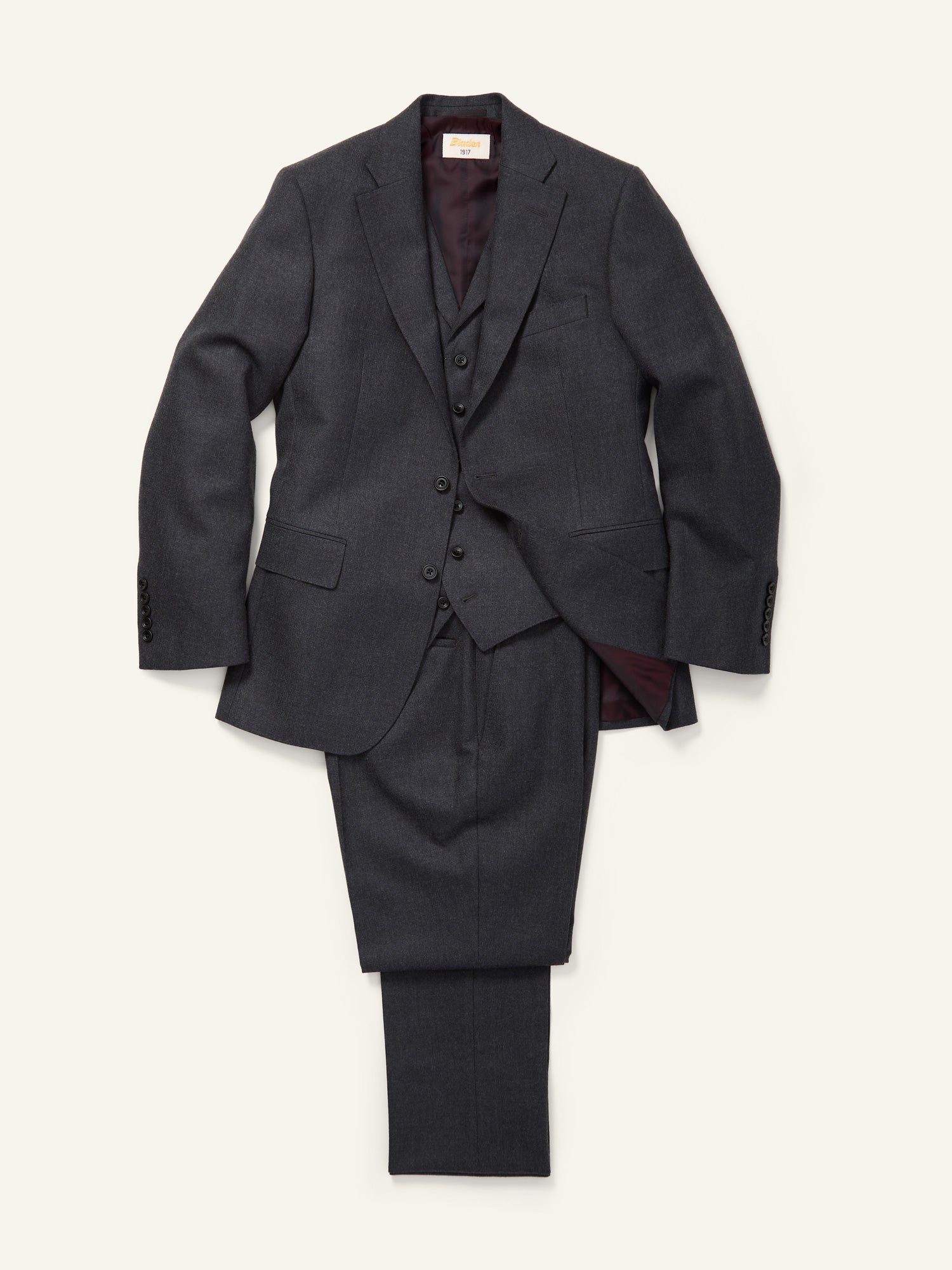 Gunton Suit Jacket and Waistcoat Dark Grey