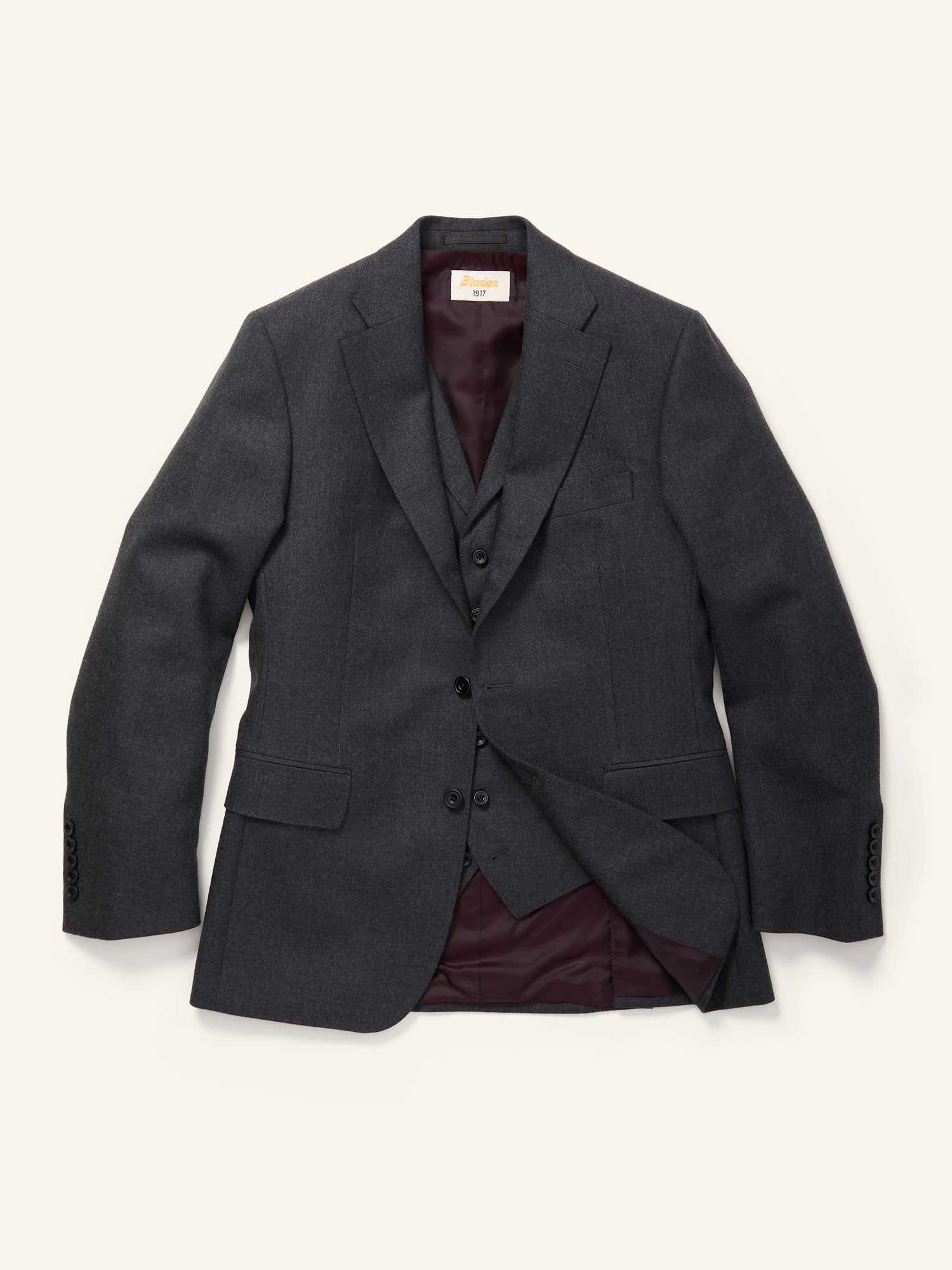 Gunton Suit Jacket and Waistcoat Dark Grey