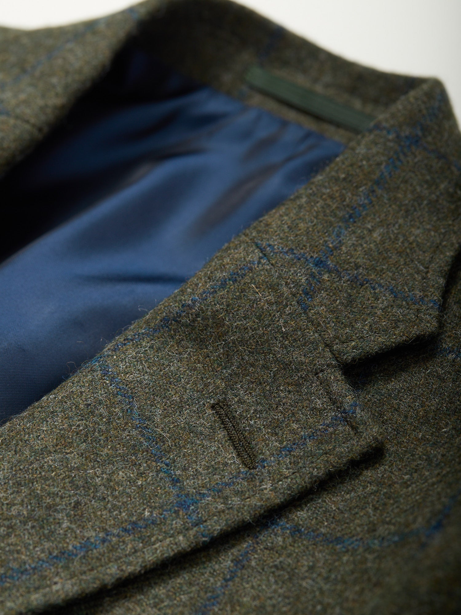 Gunton Shetland Tweed Jacket Green Windowpane