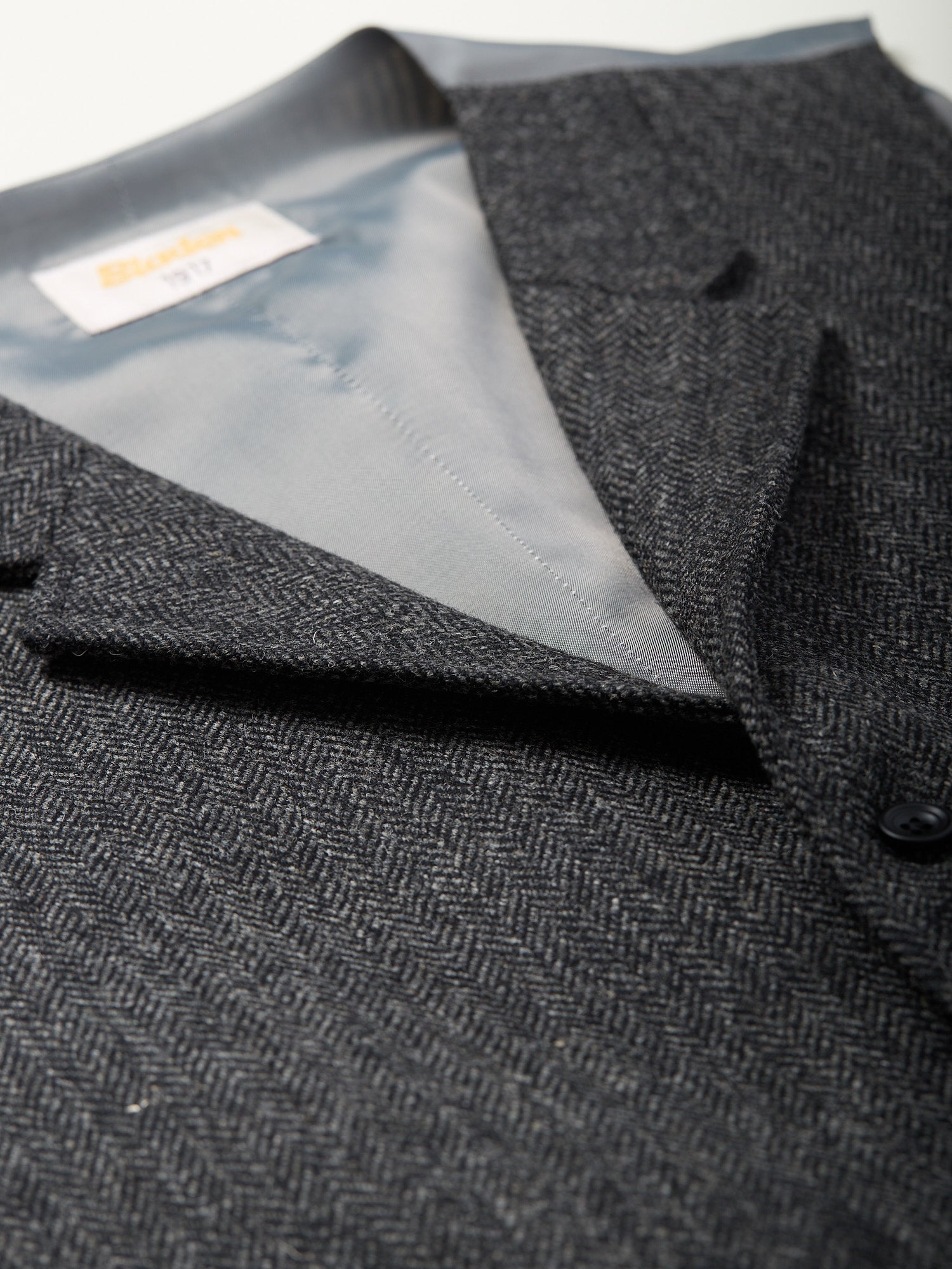 Lynford Herringbone Tweed Waistcoat Charcoal