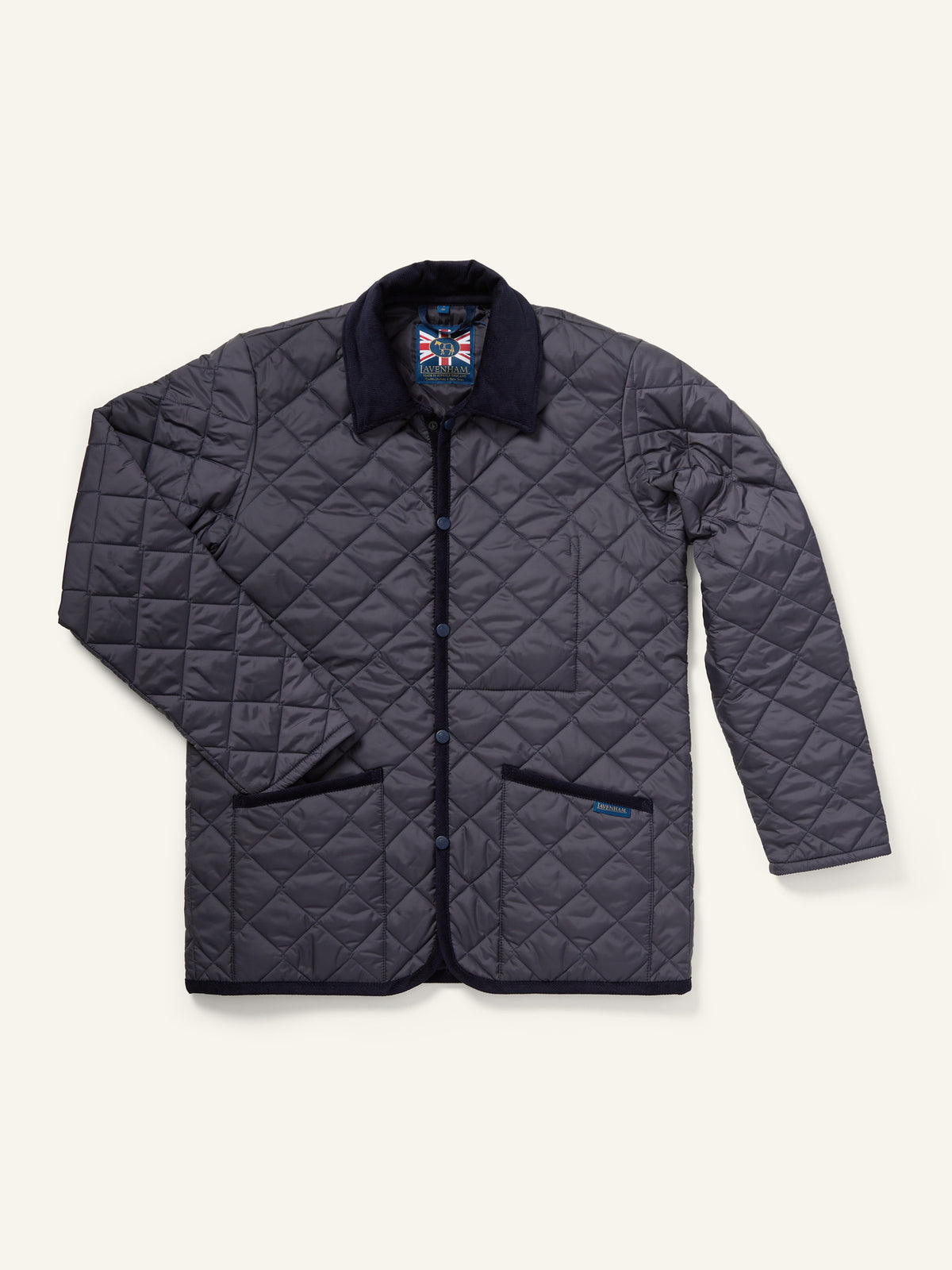 Lavenham Denham Quilted Jacket Suffolk Navy