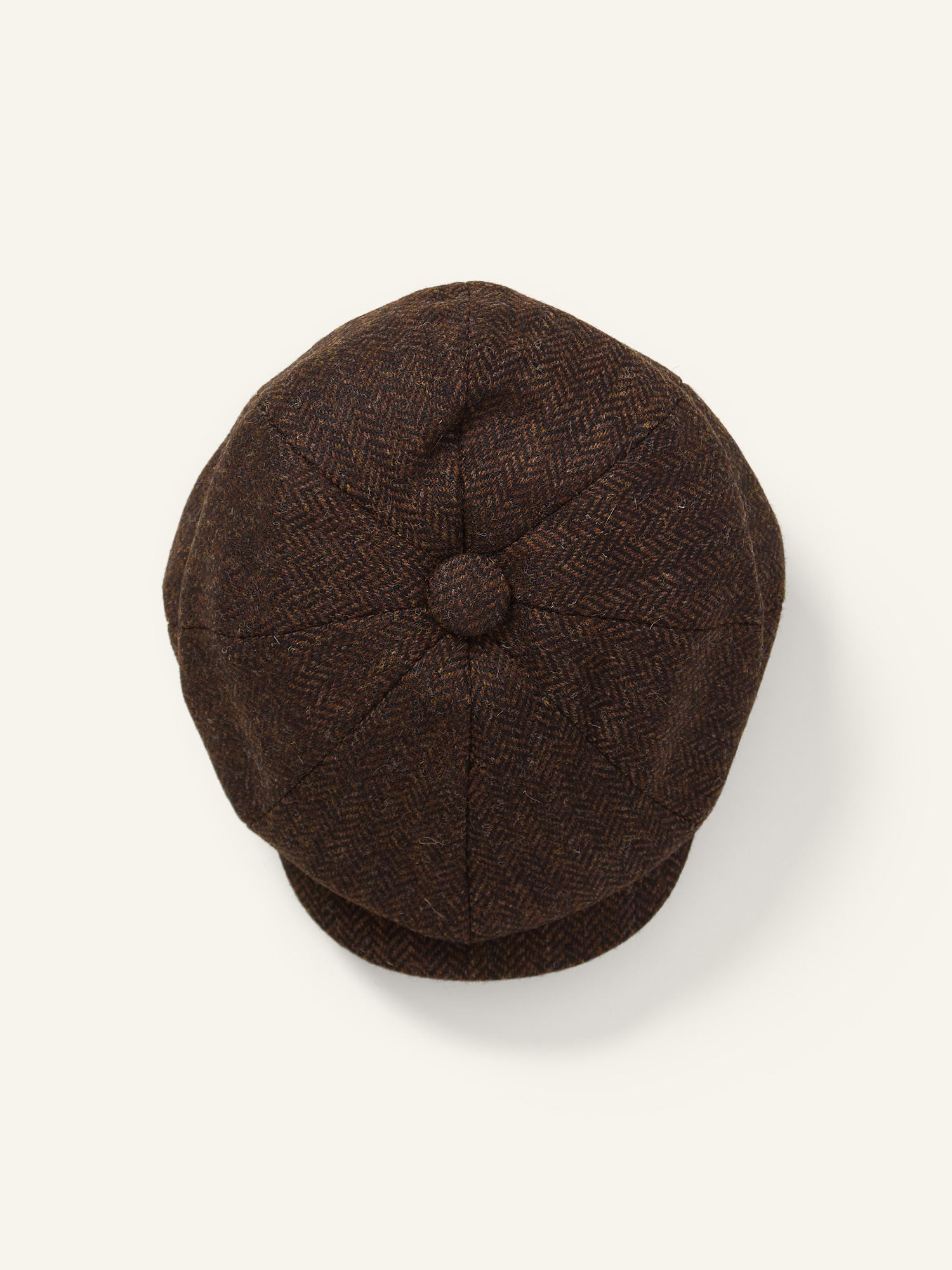 Shetland Tweed 8-Piece Cap Dk Brown