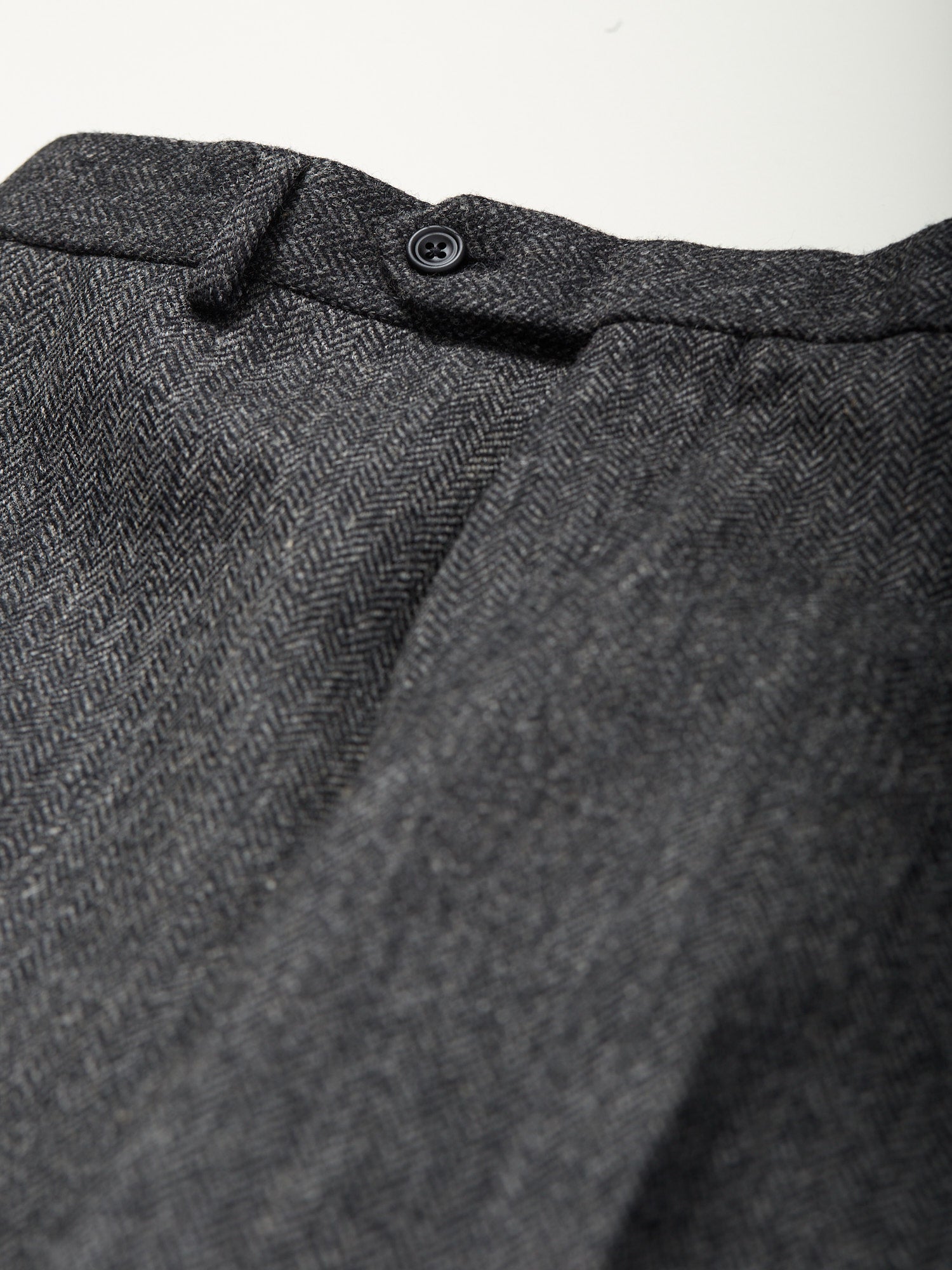 Mautby Herringbone Tweed Trousers Charcoal