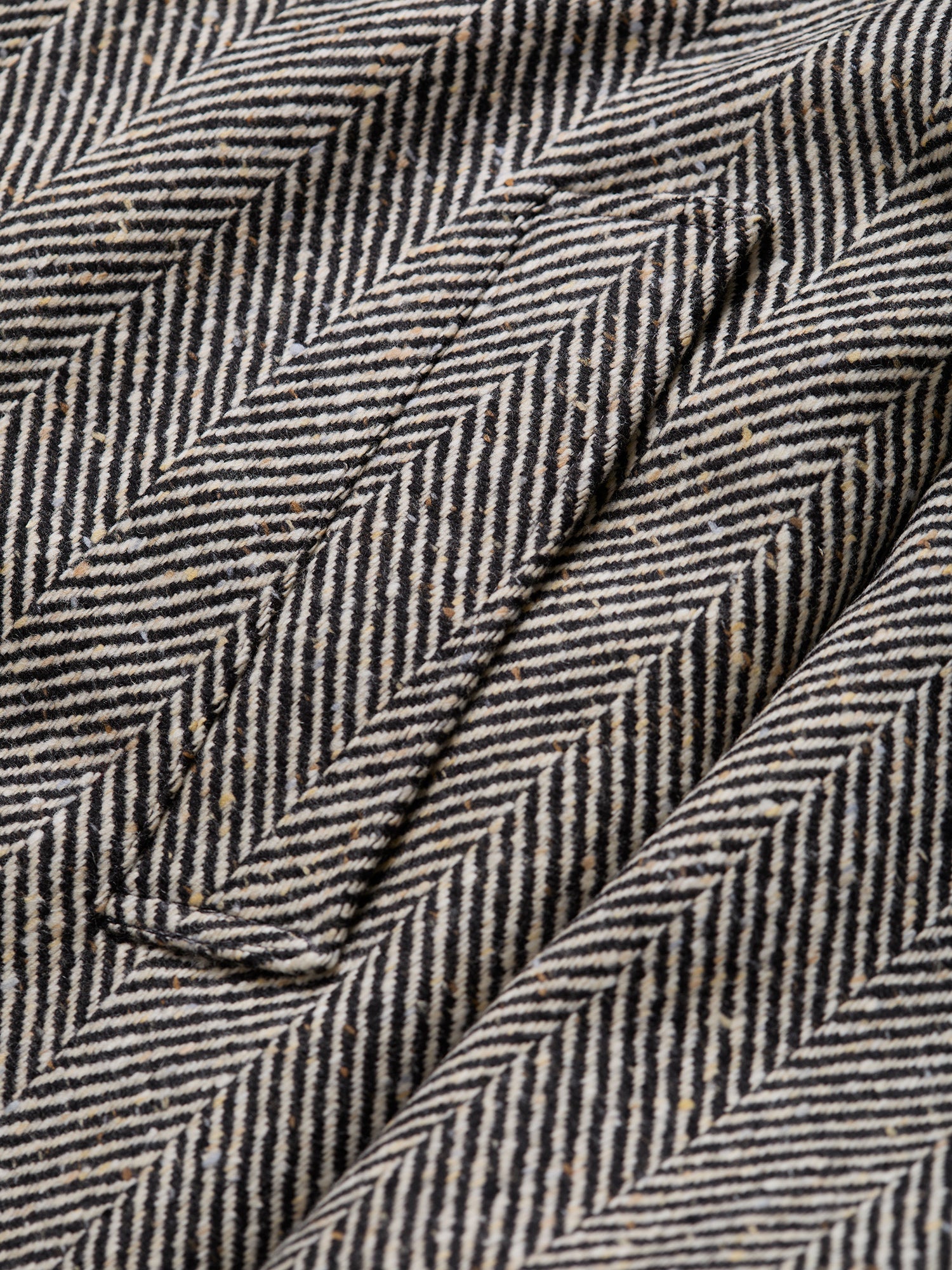 The Donegal Tweed Overcoat Black & White