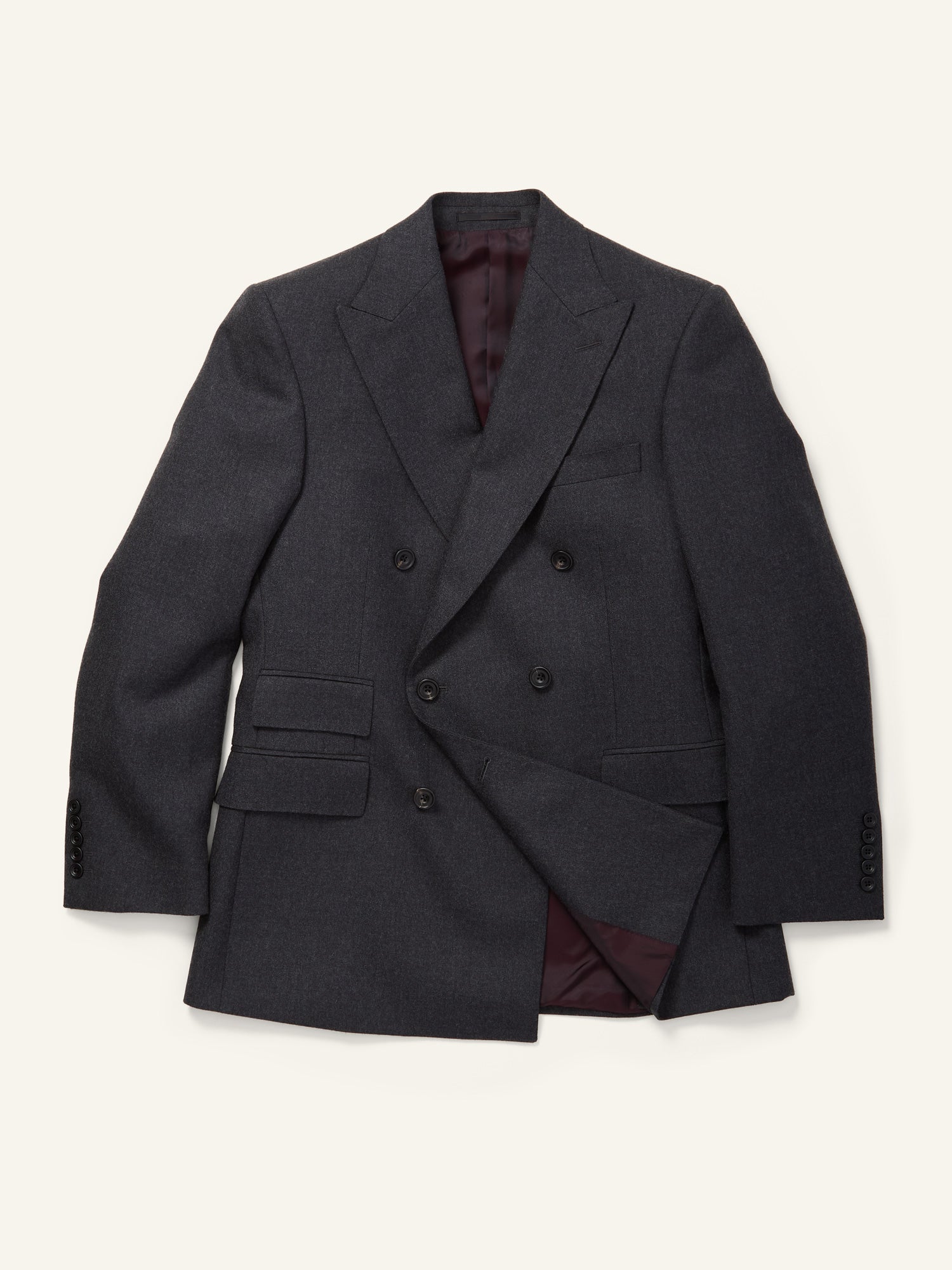 Shelton DB Suit Jacket Dark Grey