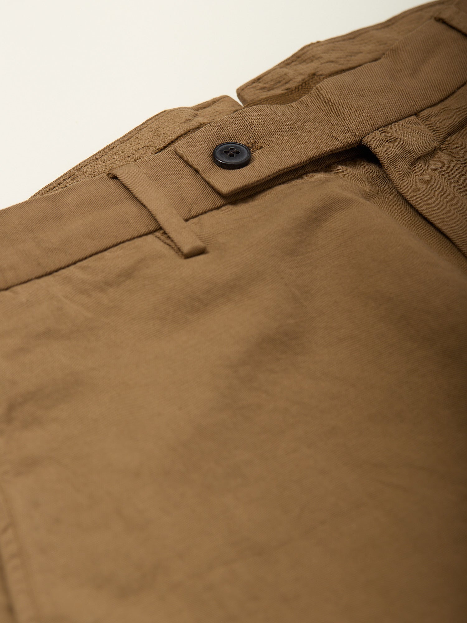 Cotton Linen Trouser Dark Tan