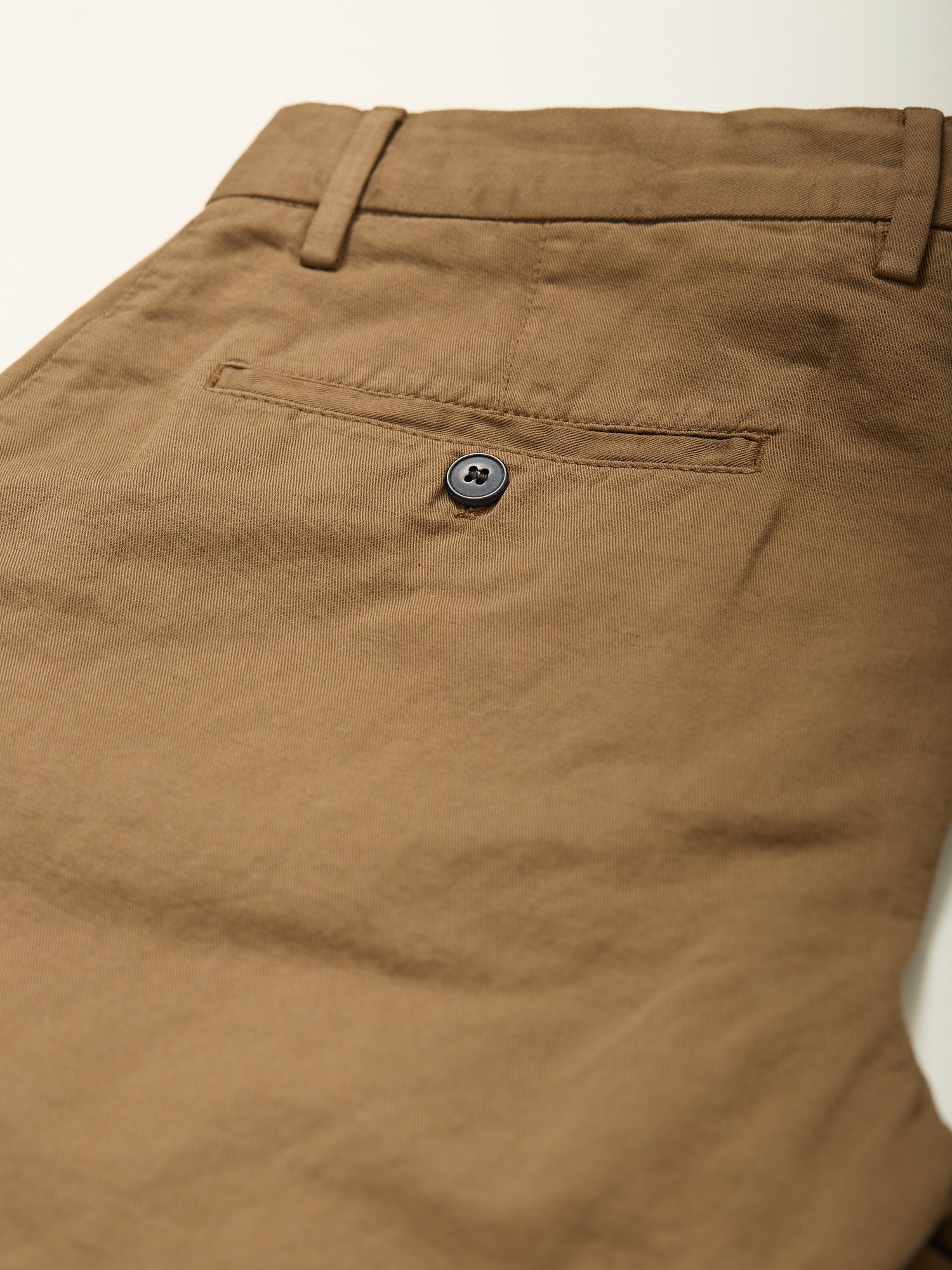 Cotton Linen Trouser Dark Tan