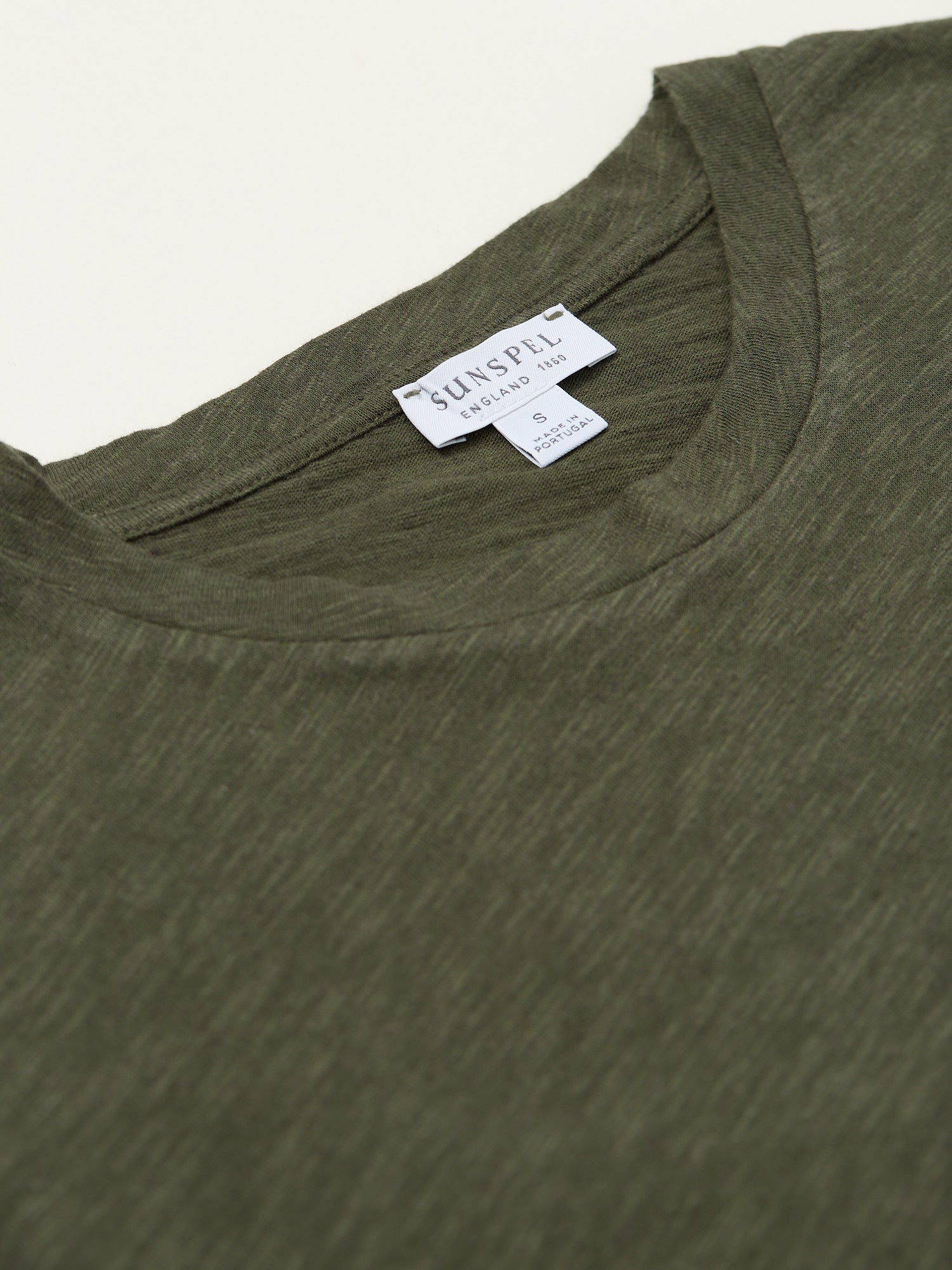 Cotton Linen T-Shirt Pine Green