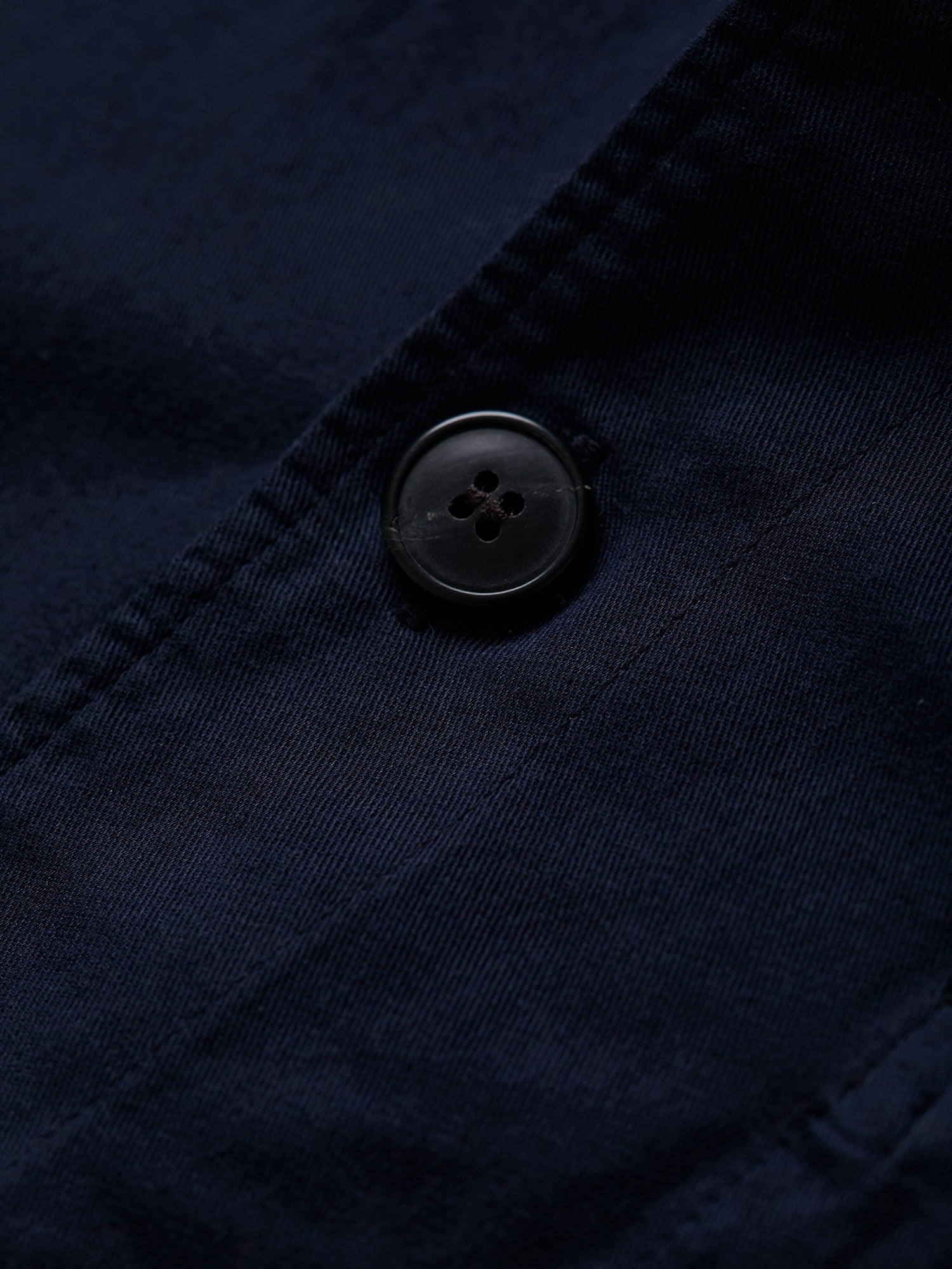 Cotton Linen Twin Pocket Jacket Navy
