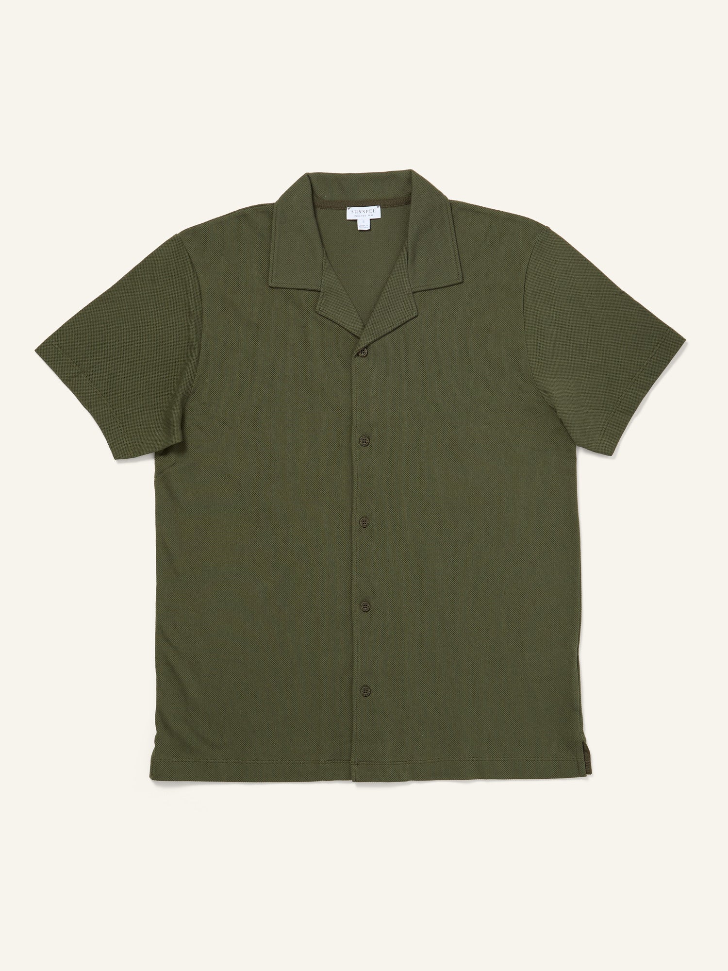 Riviera Camp Collar Shirt Deep Olive