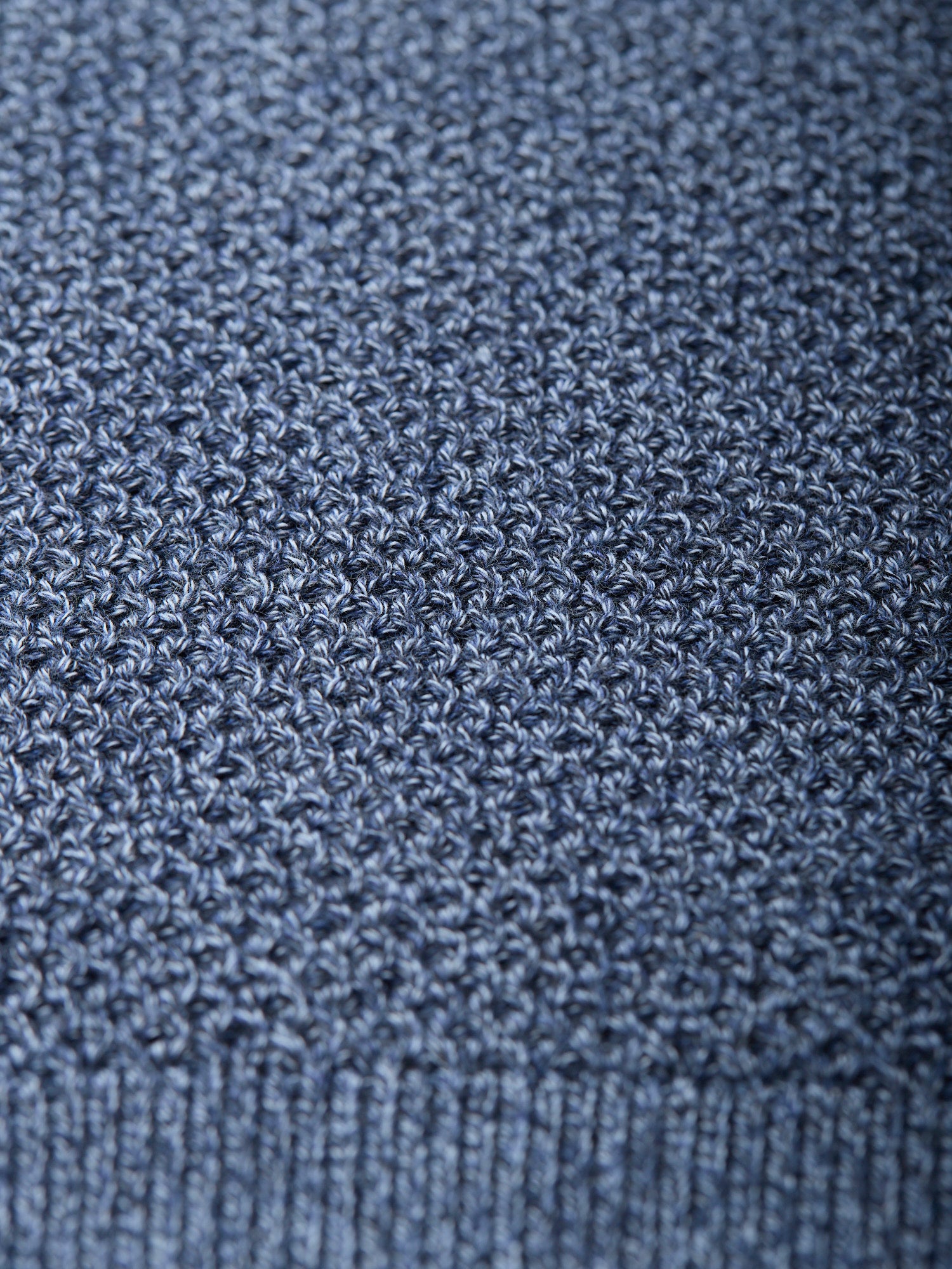 Textured Stitch Crew Indigo Twist