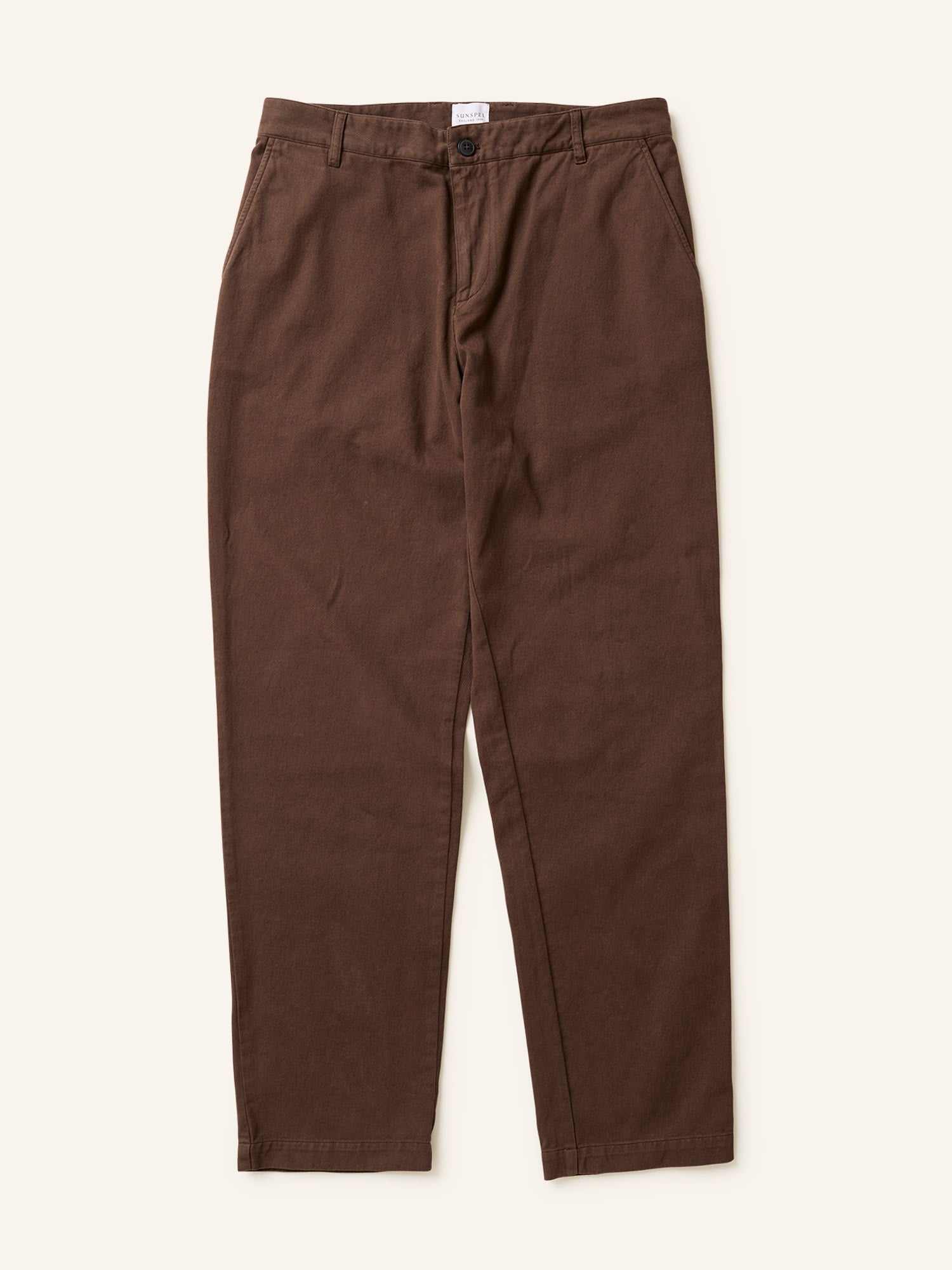 Brushed Twill Chore Trouser Mid Brown