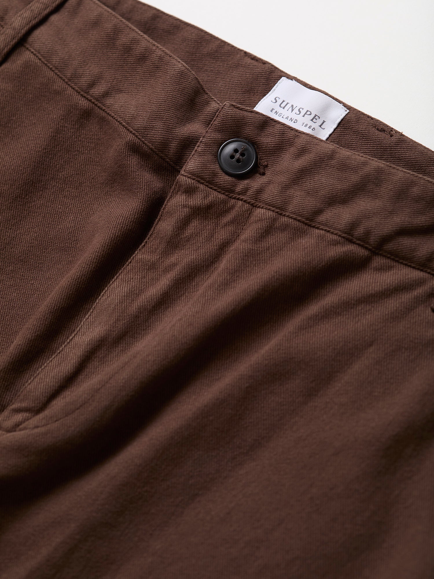 Brushed Twill Chore Trouser Mid Brown