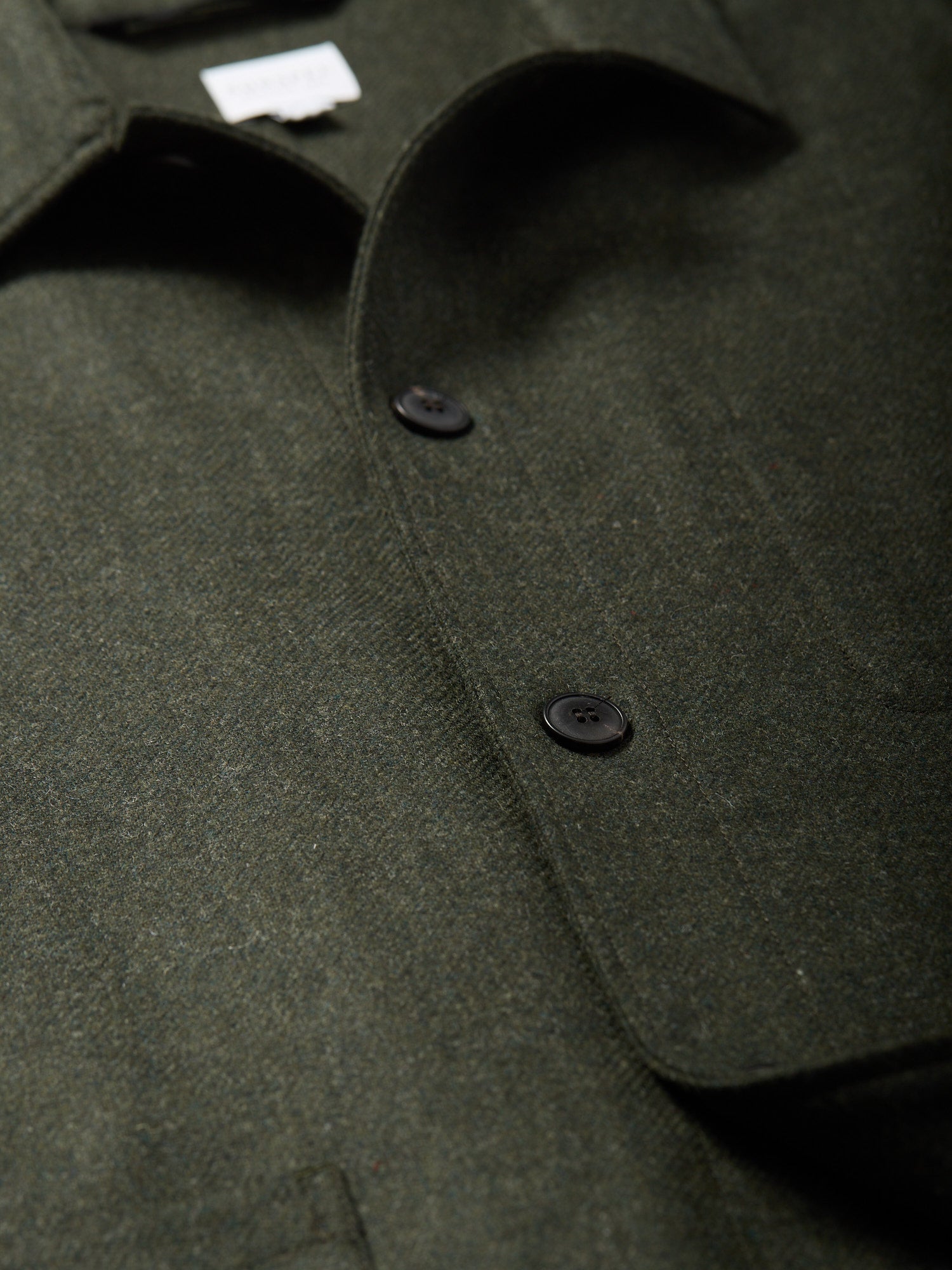 Wool Twin Pocket Jacket Drill Green