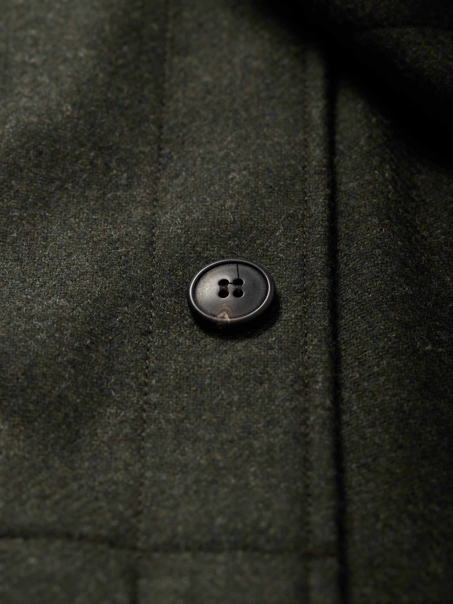 Wool Twin Pocket Jacket Drill Green