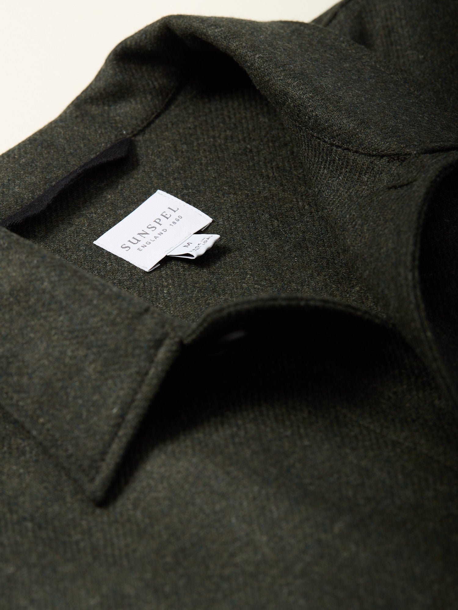 Wool Twin Pocket Jacket Drill Green