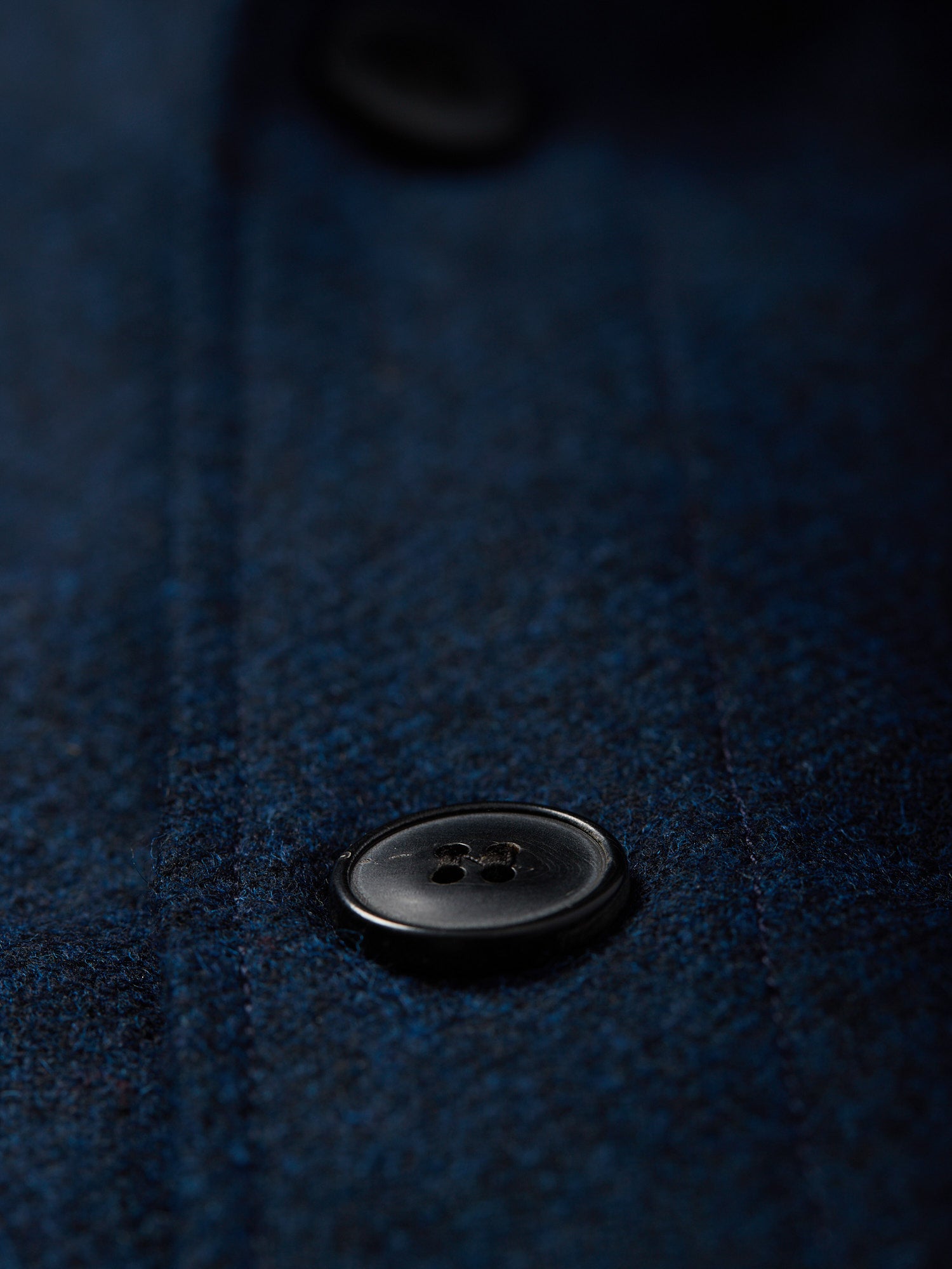 Wool Twin Pocket Jacket Navy Melange