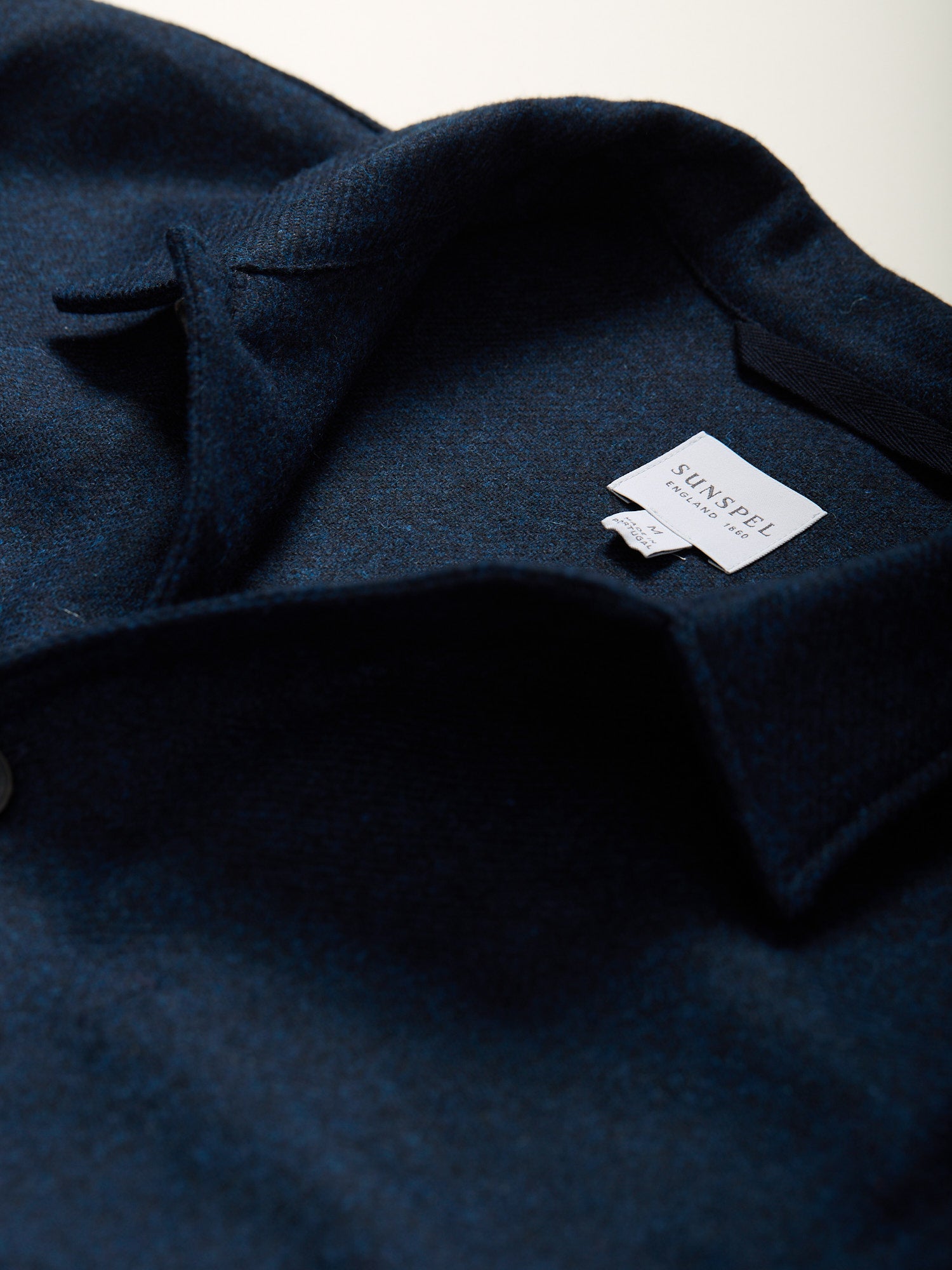 Wool Twin Pocket Jacket Navy Melange