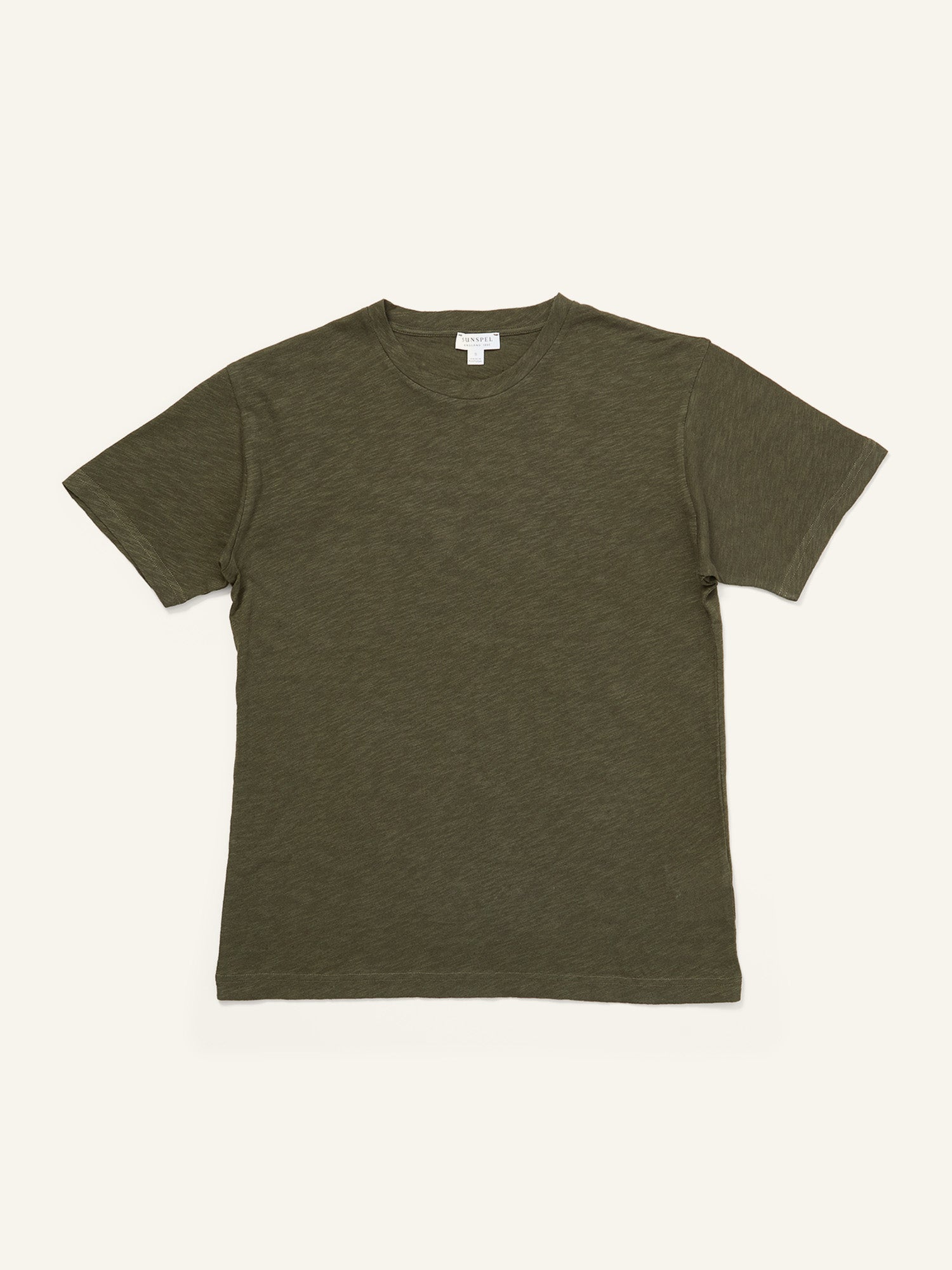 Cotton Linen T-Shirt Pine Green