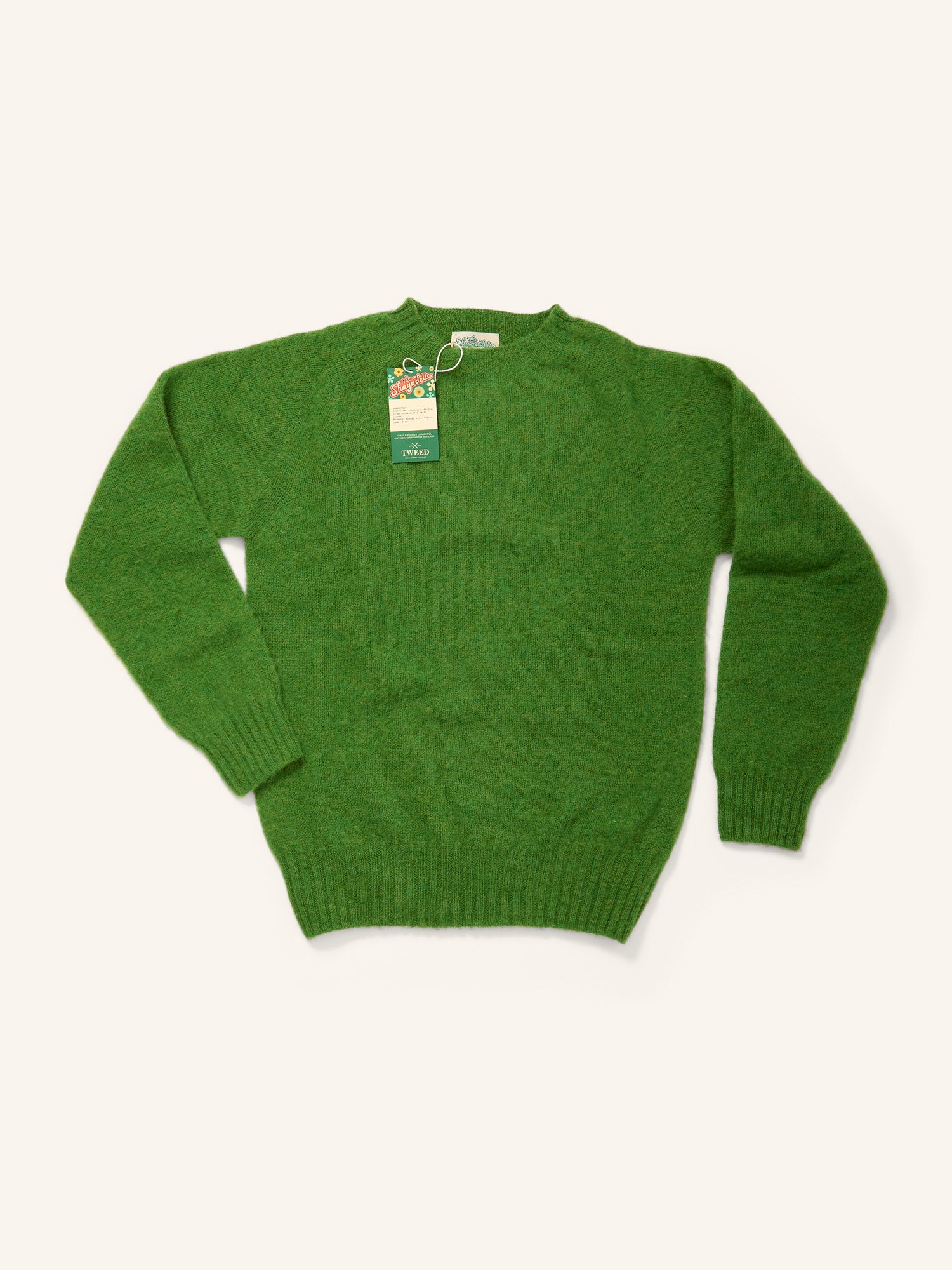 The Shagadelic Brushed Shetland Crewneck New Lawn