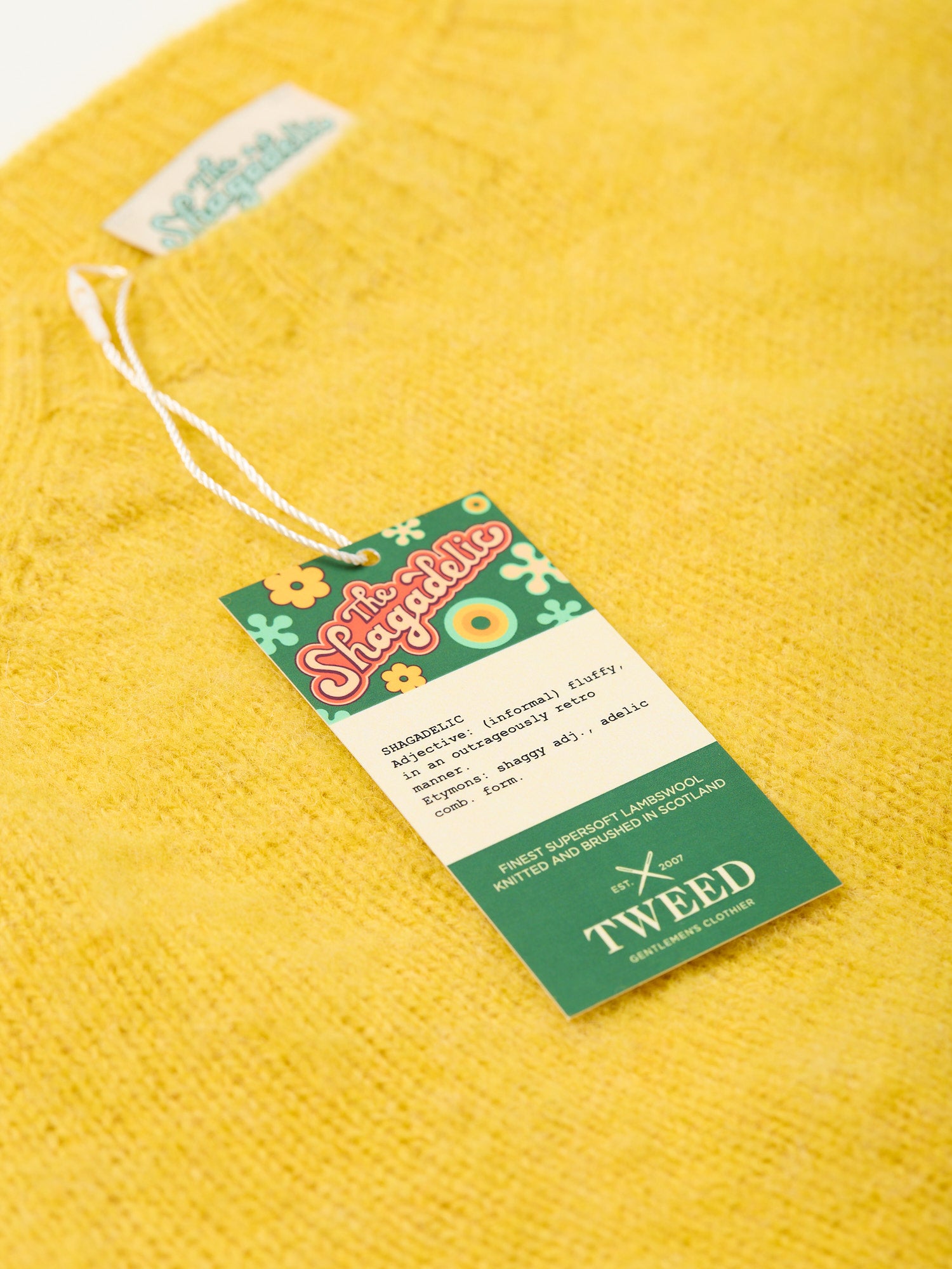 The Shagadelic Brushed Shetland Crewneck Gorse Flower