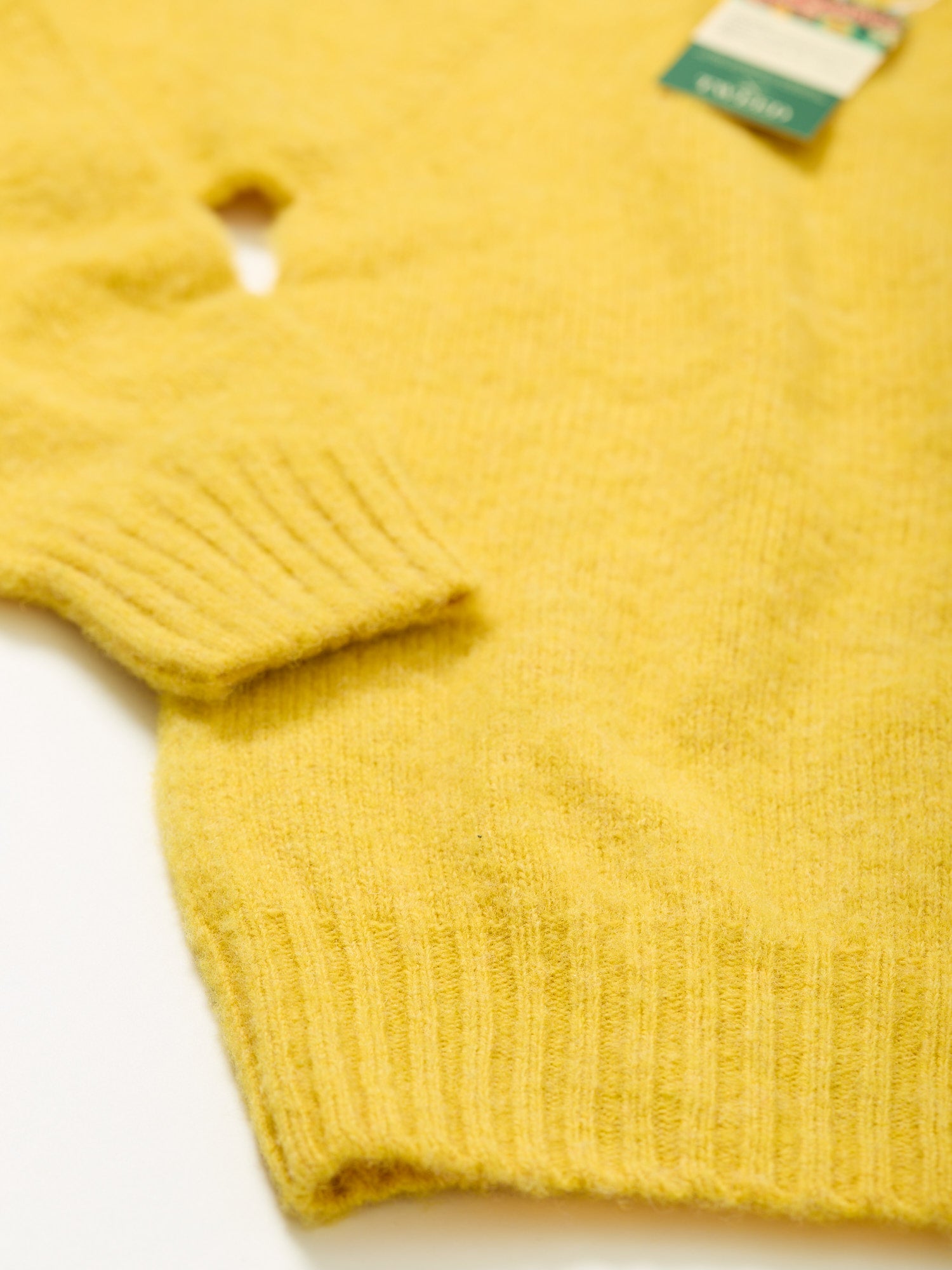 The Shagadelic Brushed Shetland Crewneck Gorse Flower