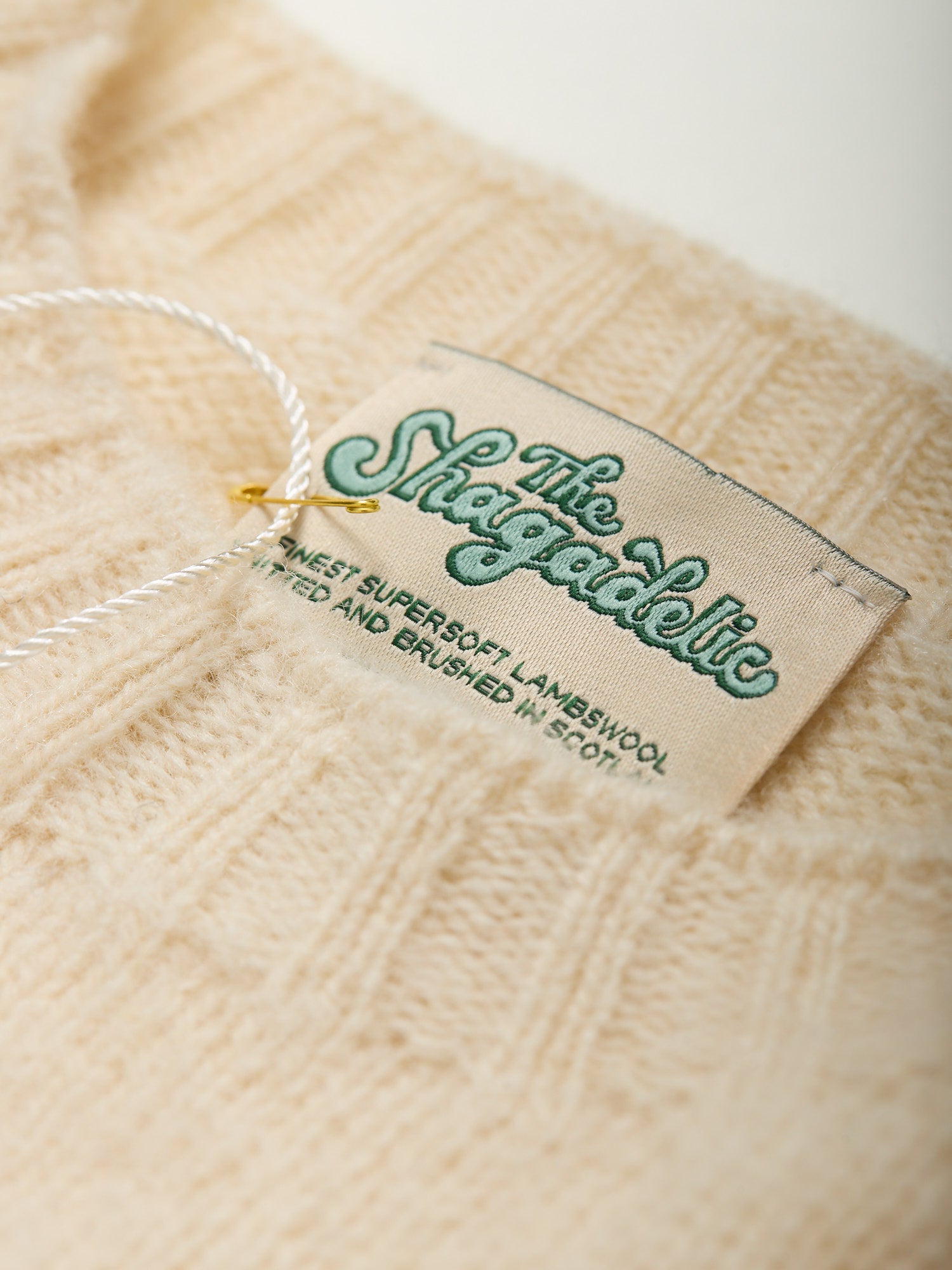 The Shagadelic Brushed Shetland Crewneck Cream