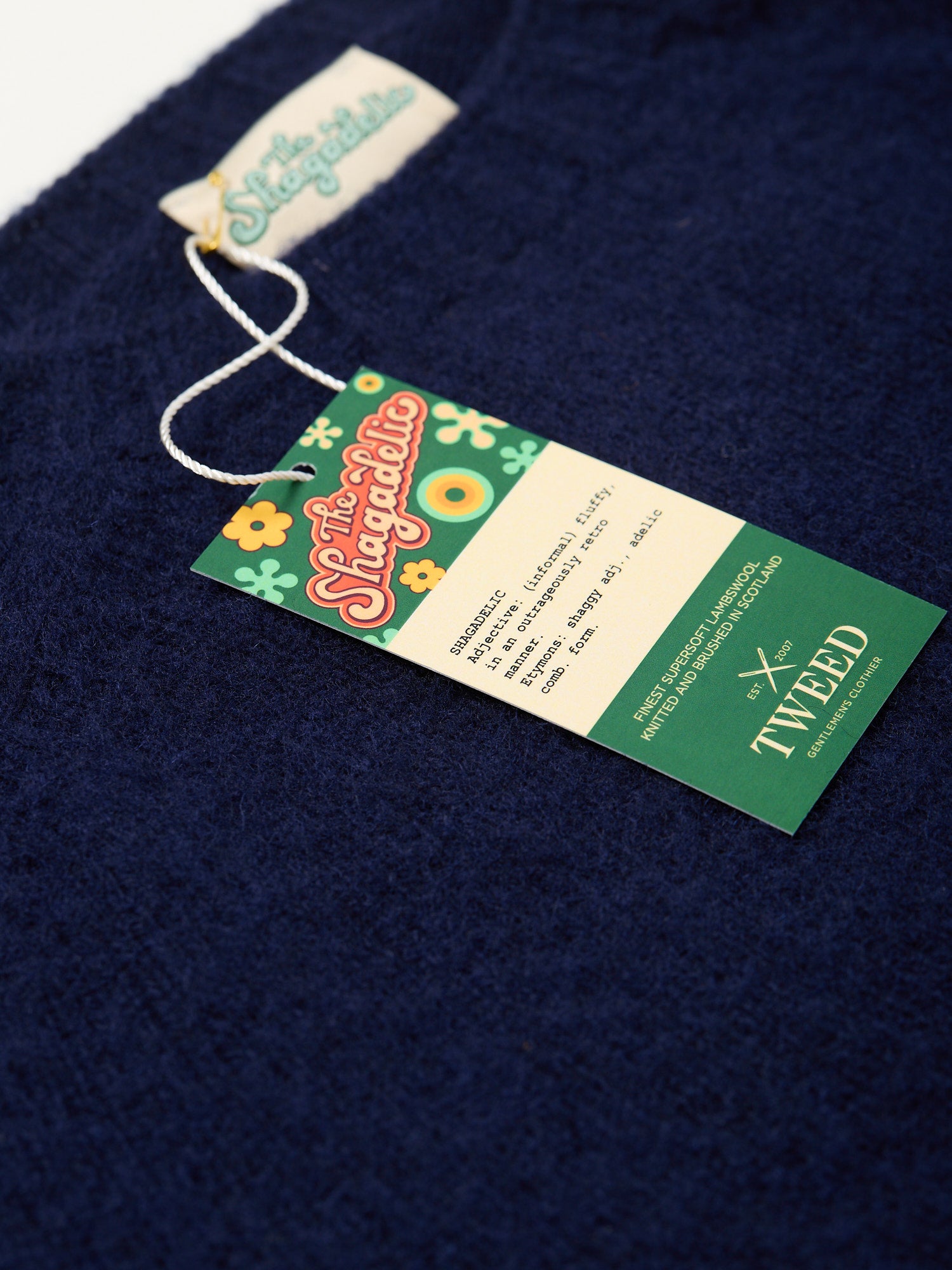 The Shagadelic Brushed Shetland Crewneck New Navy