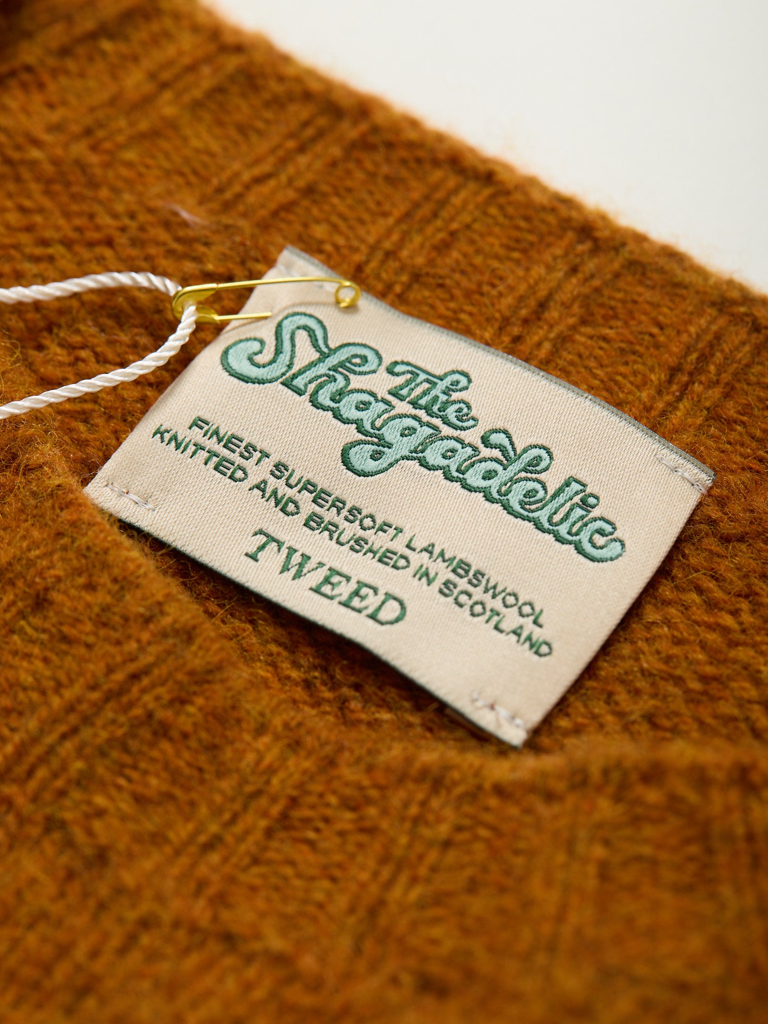 The Shagadelic Brushed Shetland Crewneck Vintage Orange
