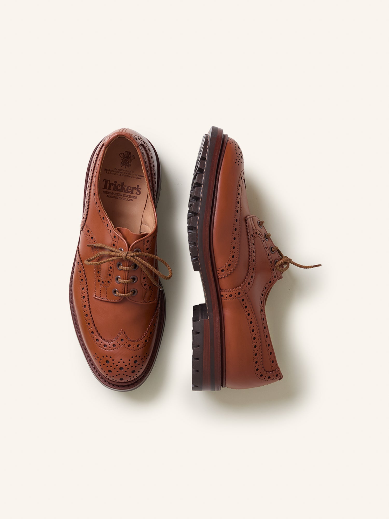 Tricker's Keswick Country Brogue Shoes C-shade Gorse Calf