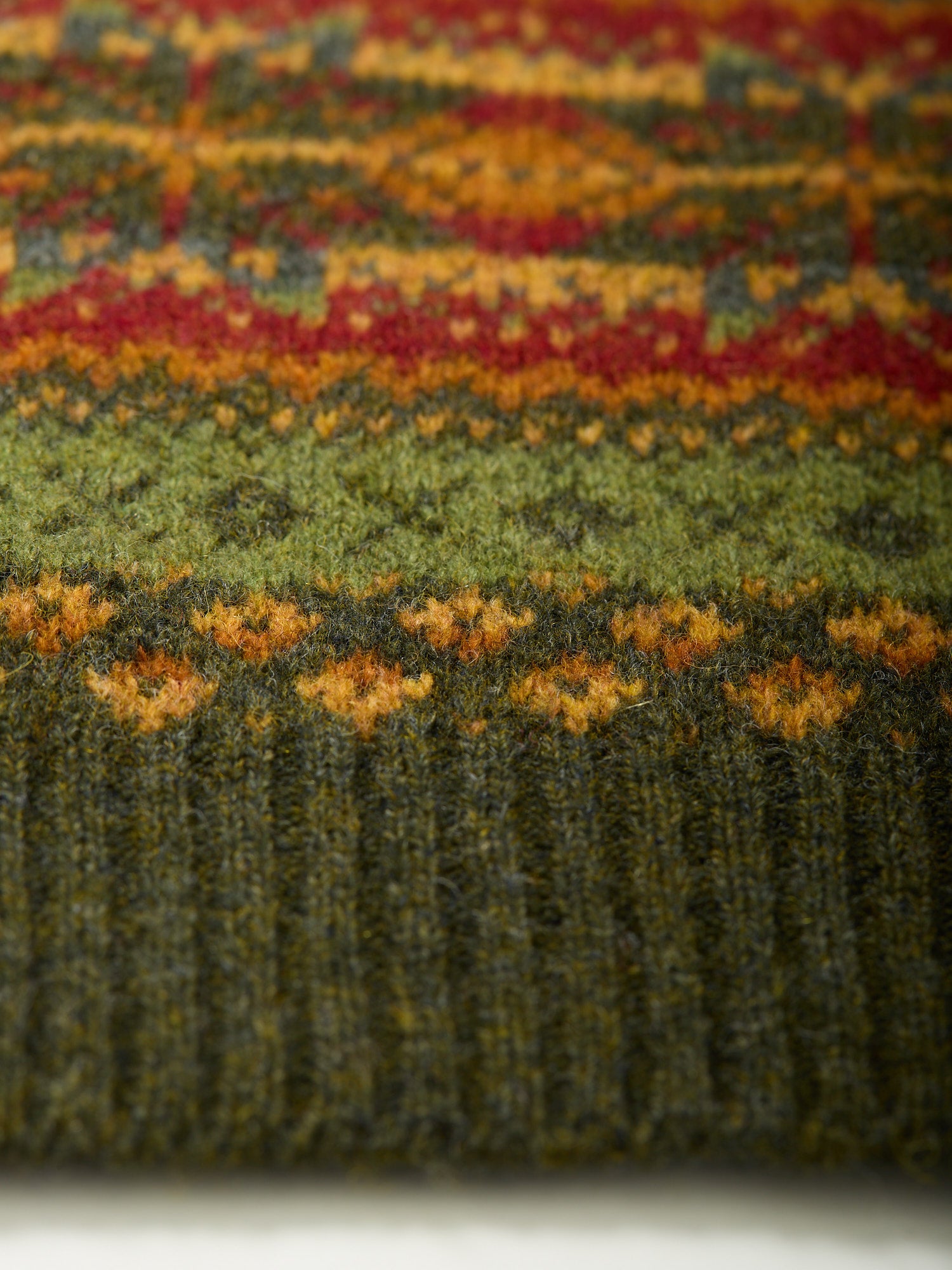 Fair Isle Shetland Slip-over Pine Shadow