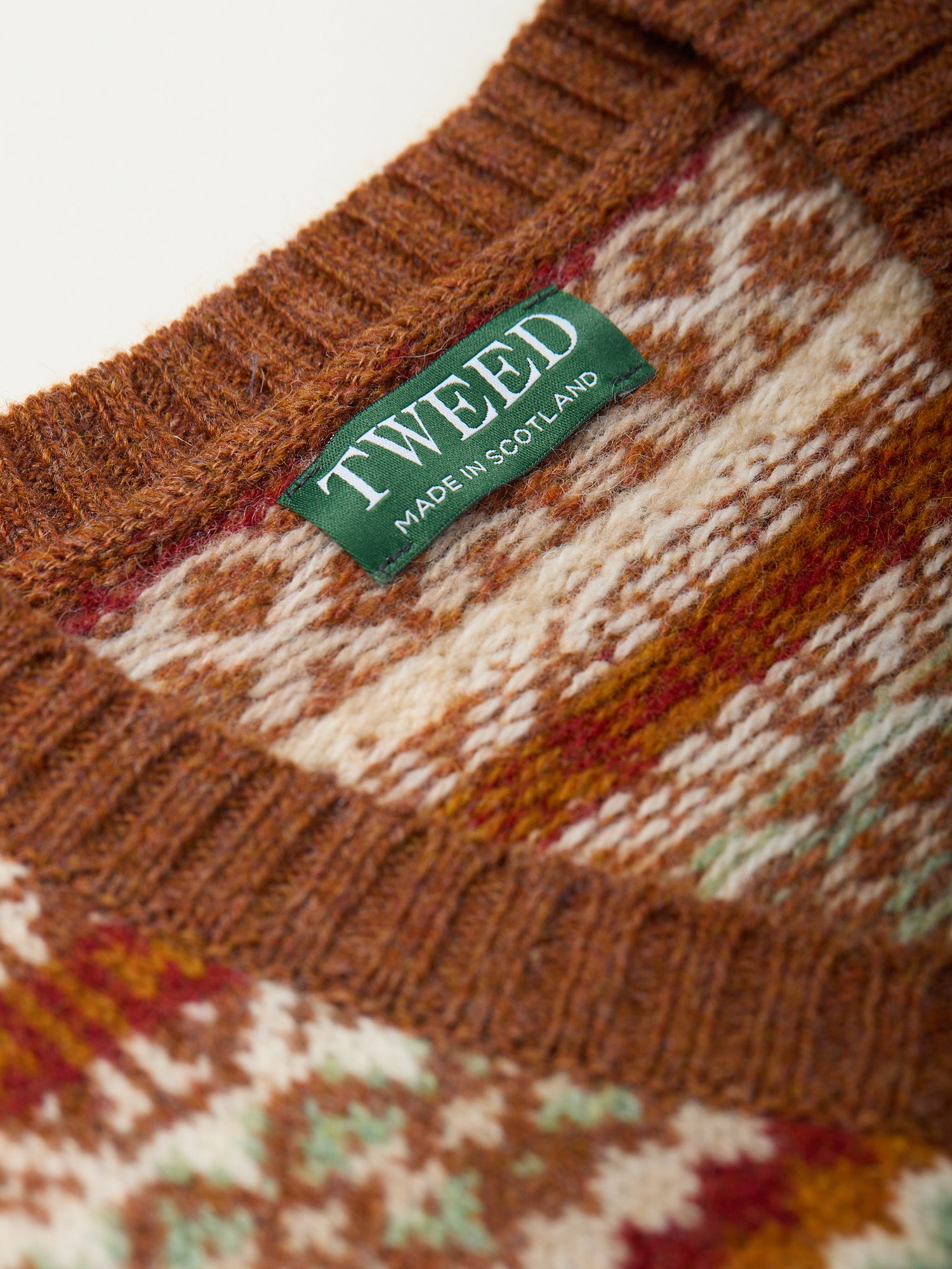 Fair Isle Shetland Slip-over Sienna